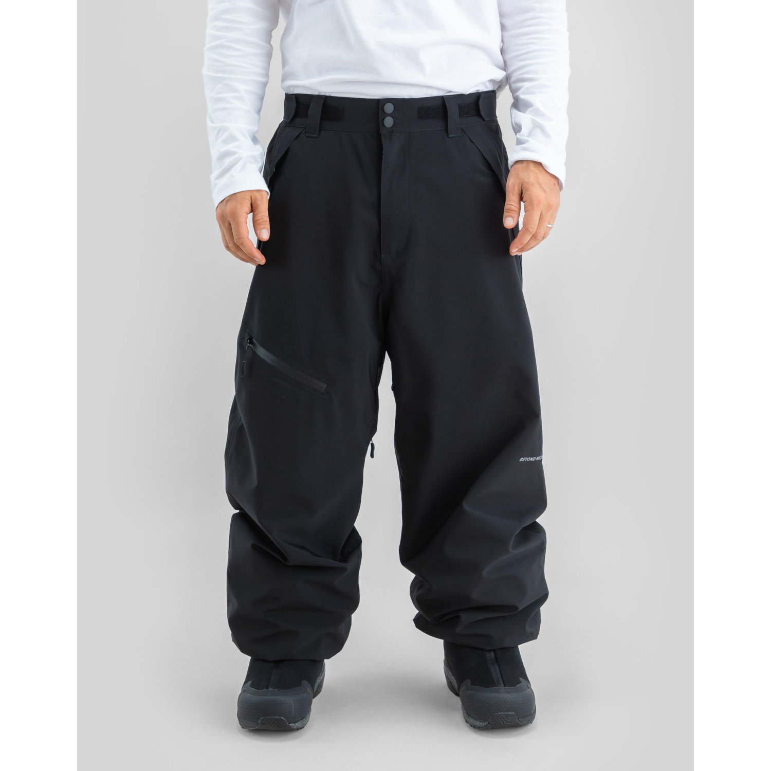 X Pants 3L Skihose, schwarz, Reißverschluss-Tasche, weite Passform, wasserabweisend