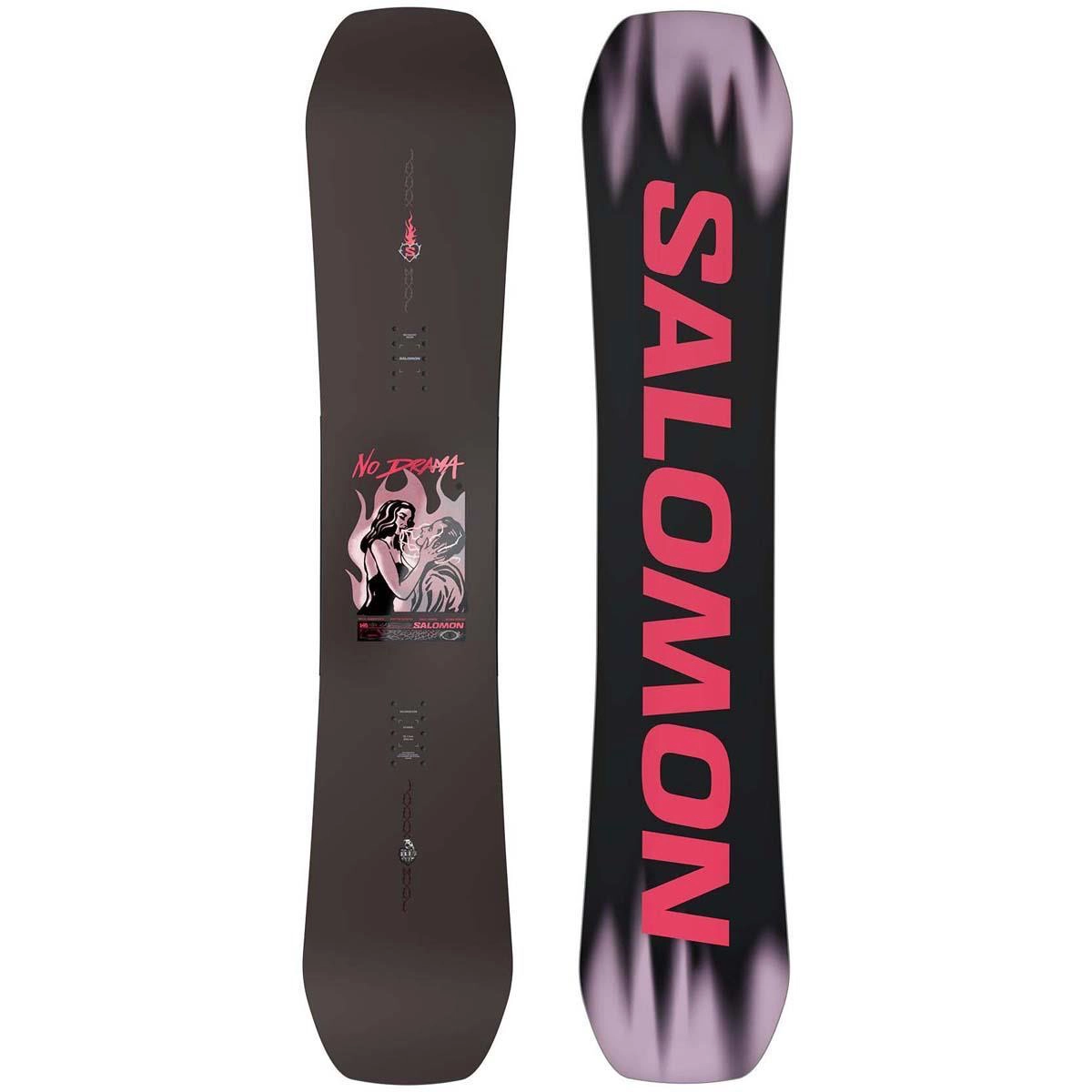 Snowboard, Grafik, Lila Pink, Schnee?, No Smoke