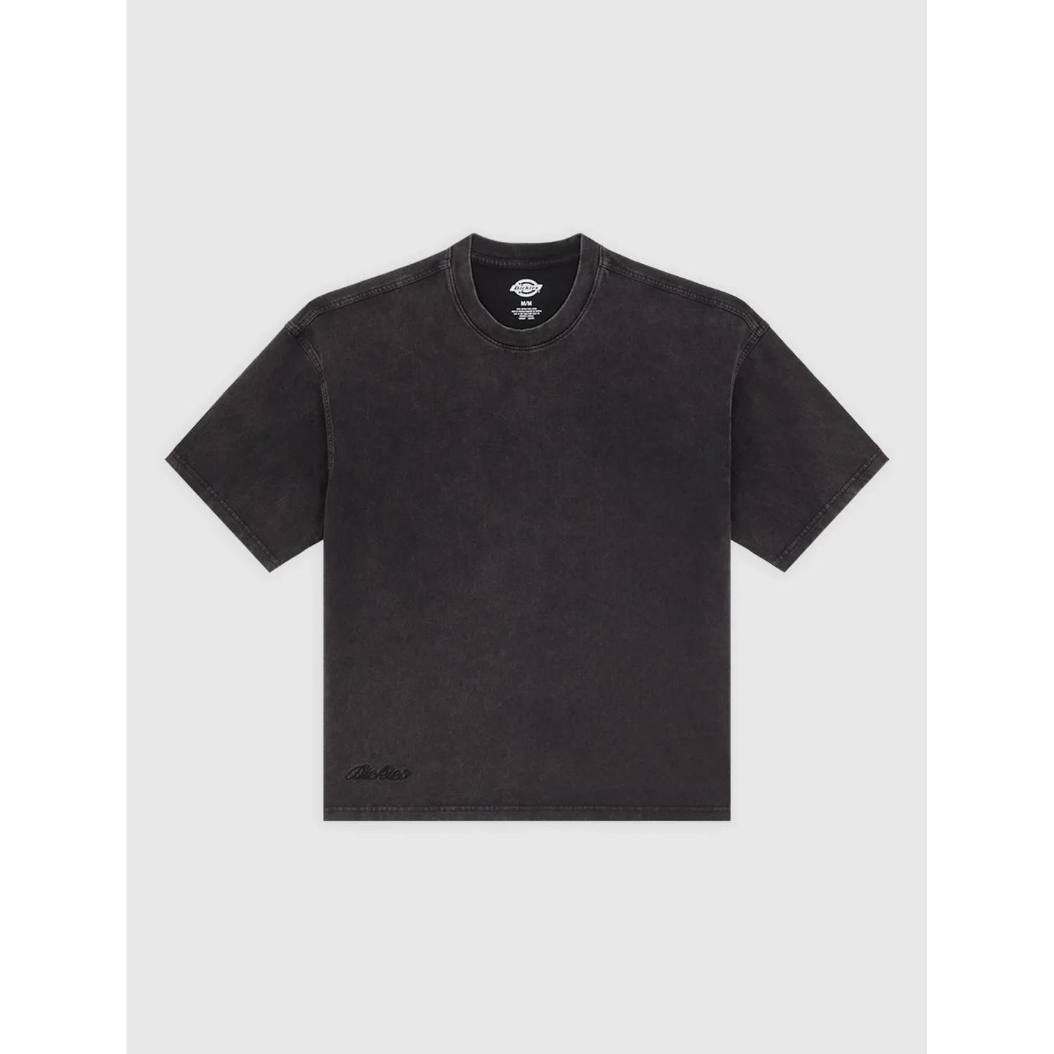 T-Shirt, Kurzarm, Rundhalsausschnitt, Anthrazit, Washed-Look