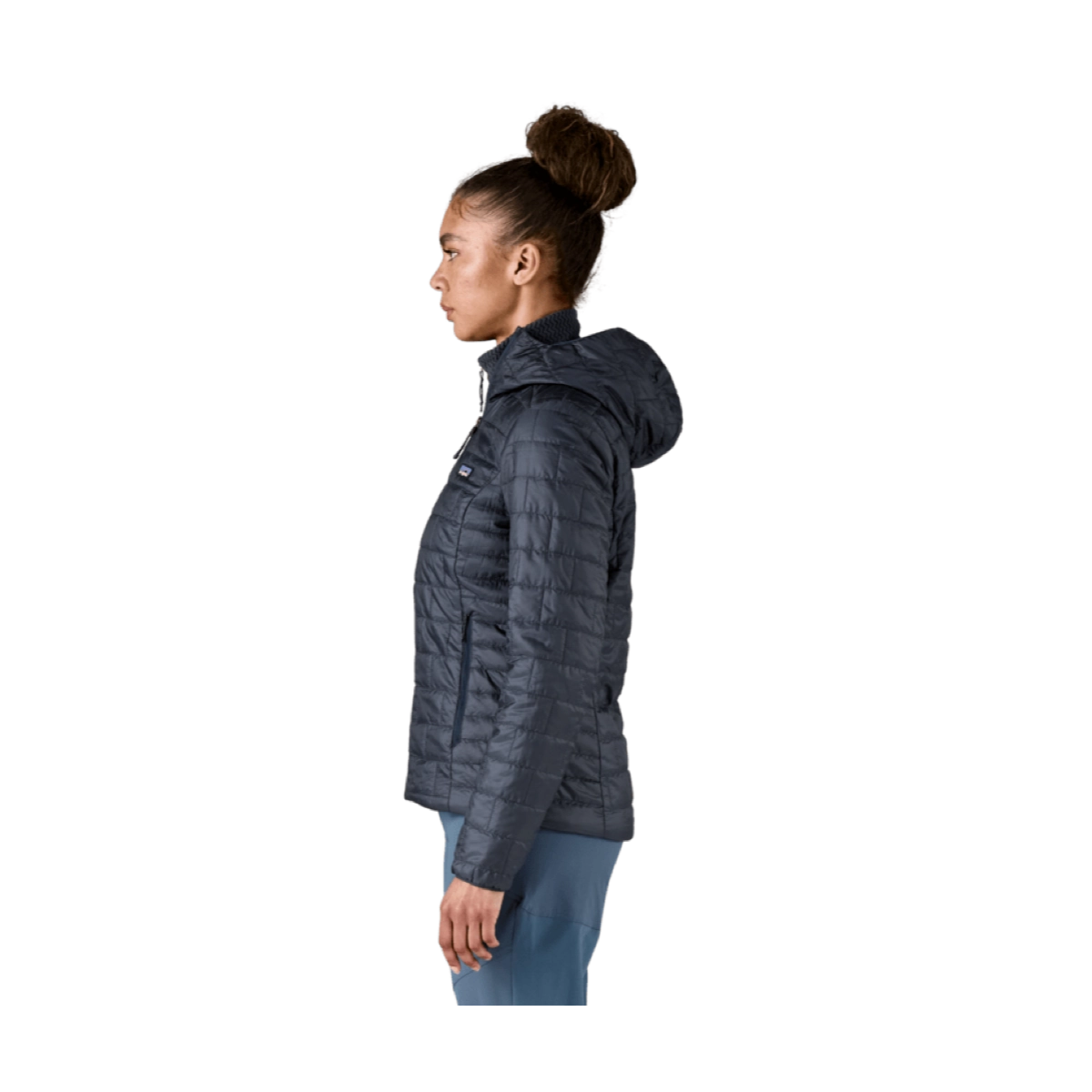 jacke, Pufferjacke, mit Kapuze, dunkelblau, damen