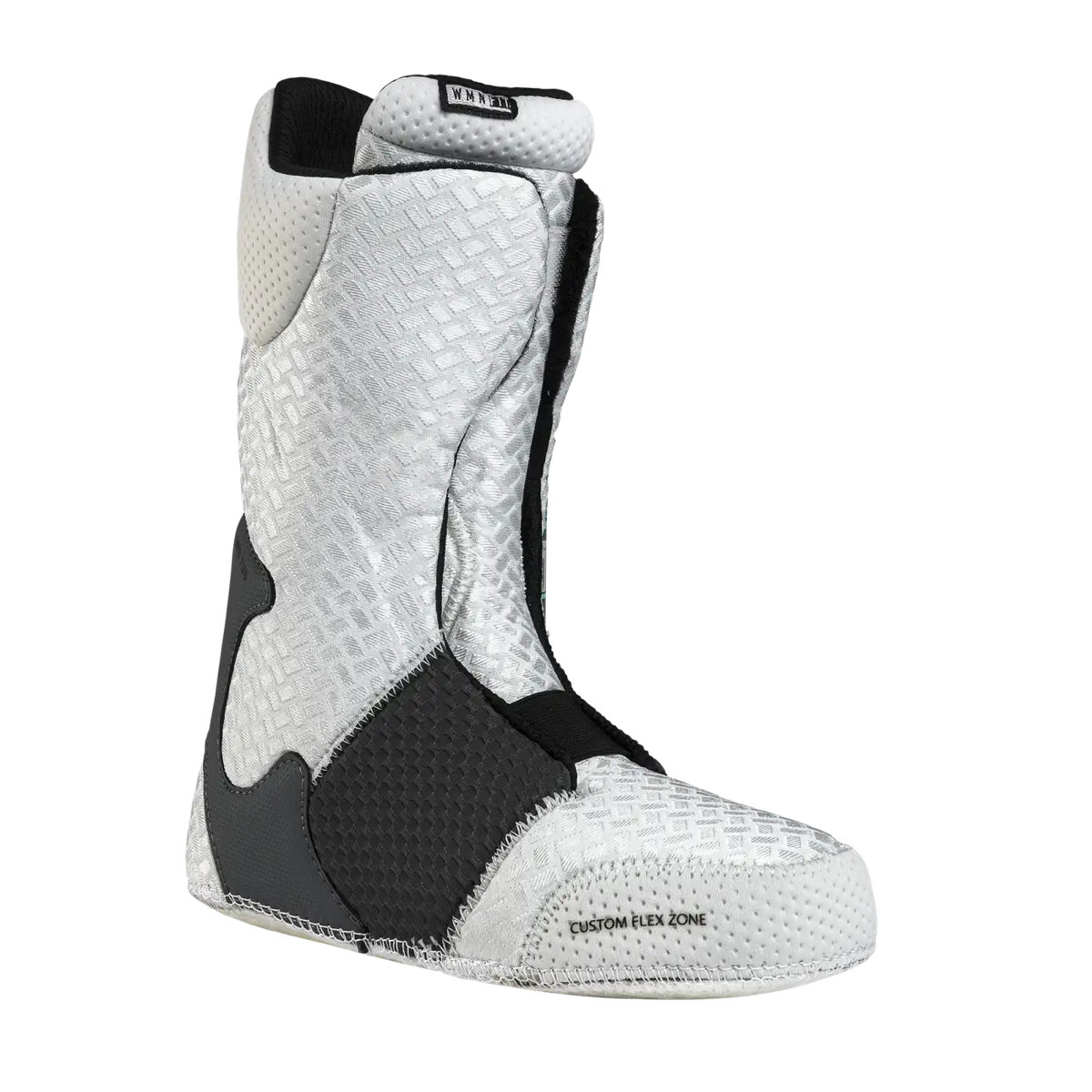 Rift Pro Women Bottes de moto, bottes en textile, structure maillée, noir et blanc, zone de flexibilité personnalisée, bottes de motocross, bottes, chaussures, motif gris, système de sangles
