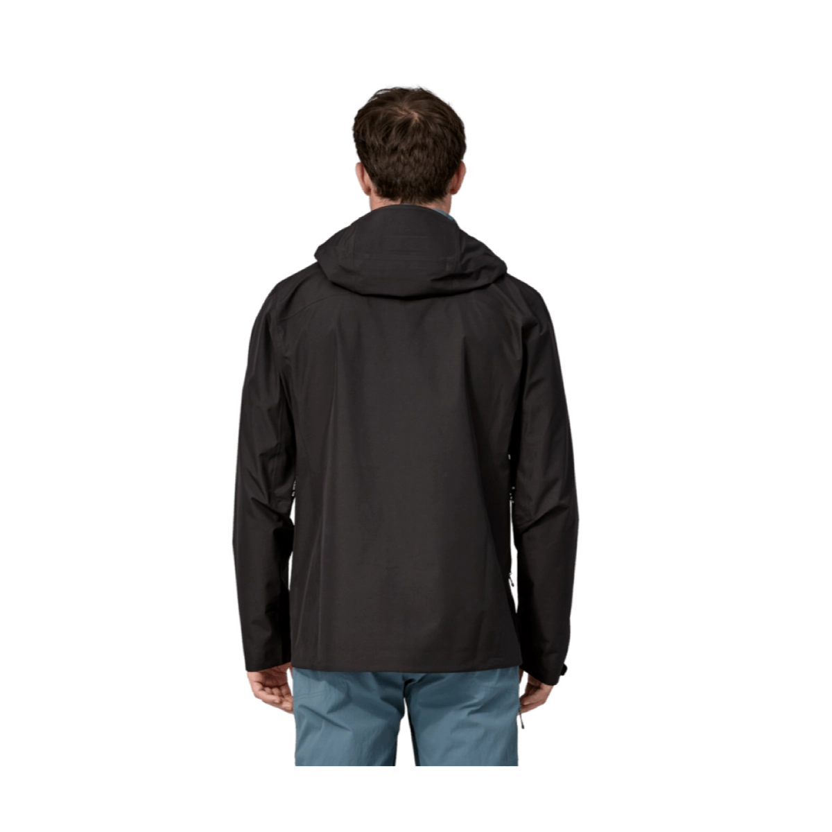 jacke, kapuze, schwarz, windbreaker, rückseite