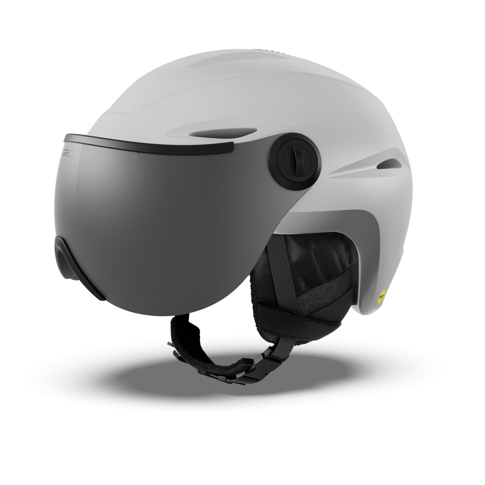 Vue MIPS Helmet Bonnet de ski, casque de snowboard, noir/gris, sangle de fermeture, visière