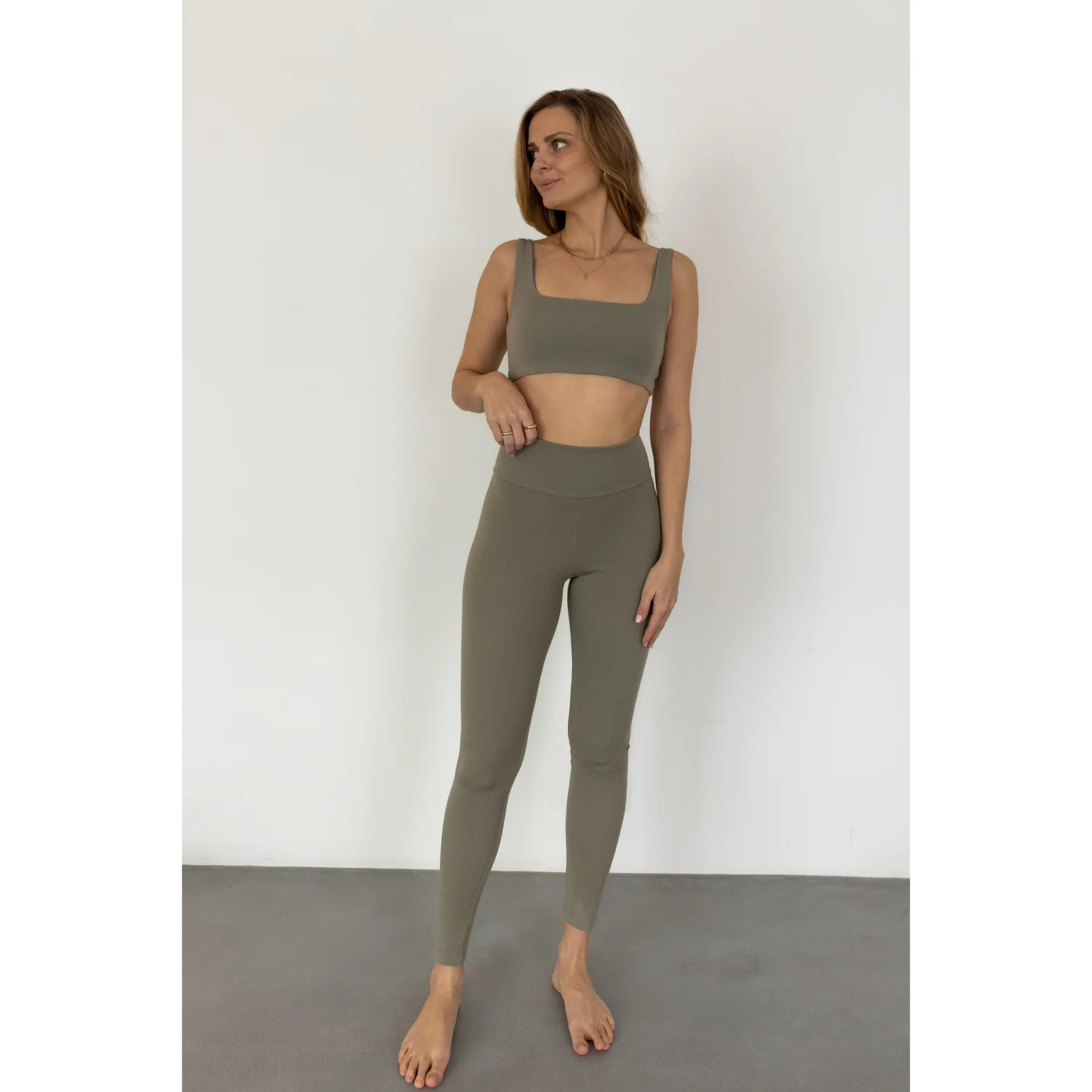 Pura Clothing Moly Leggins Tencel Olive, Ansicht 2