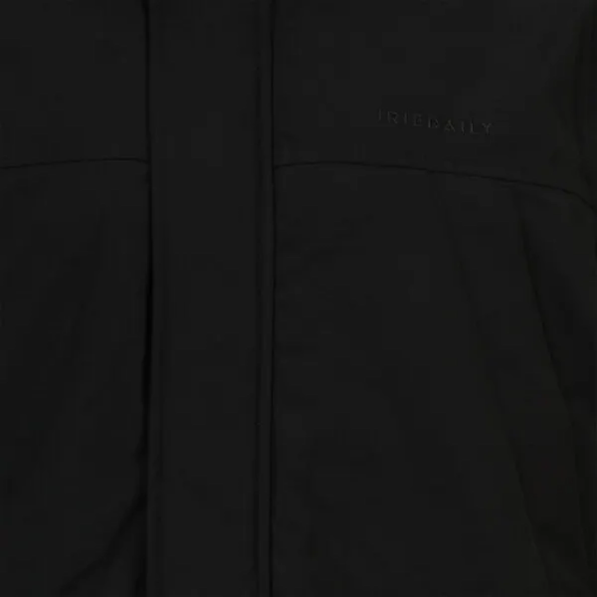 Nilas Parka jacke, schwarz, Reißverschluss, gepufft, logo klein