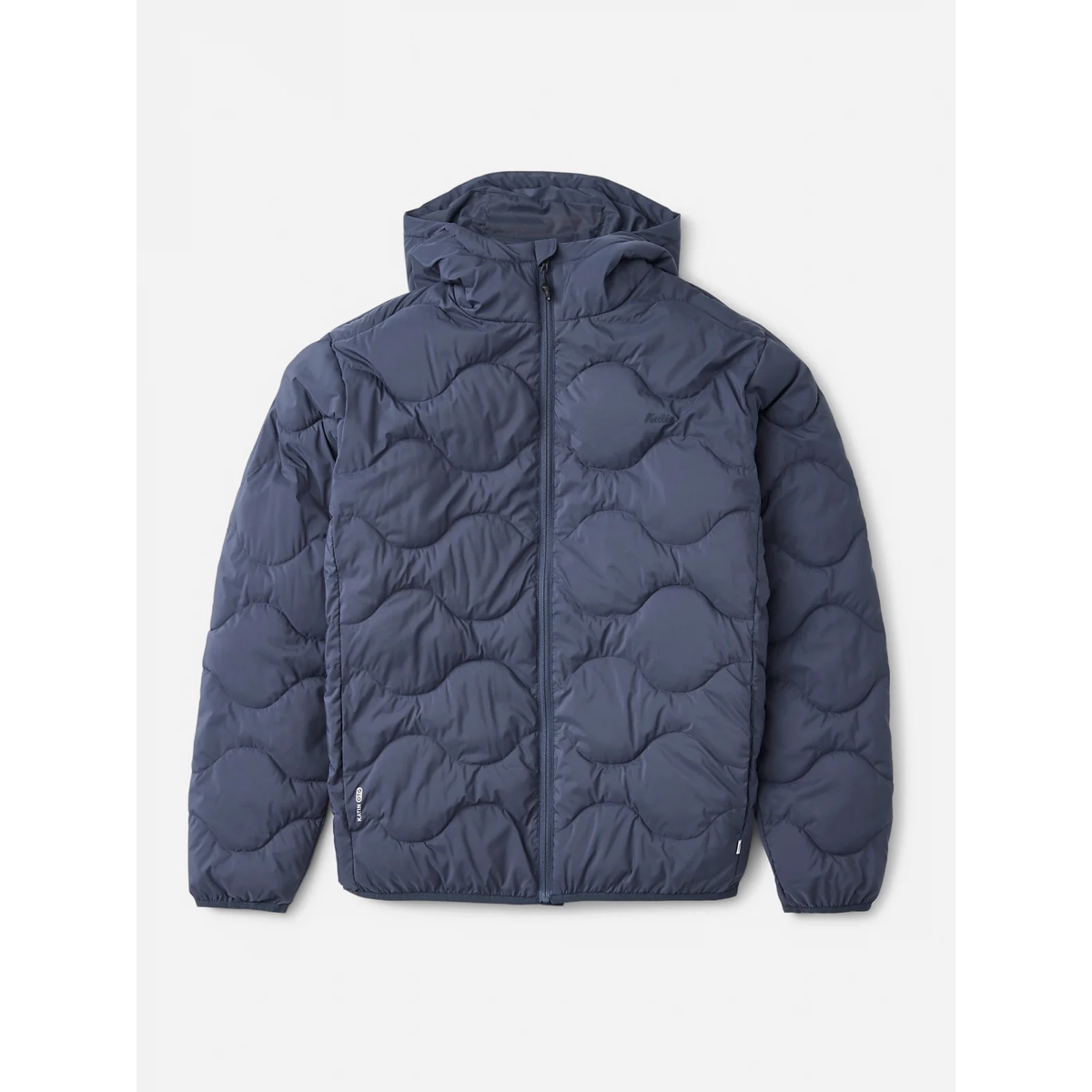 Veste matelassée, veste à capuche, bleu foncé, fermeture éclair