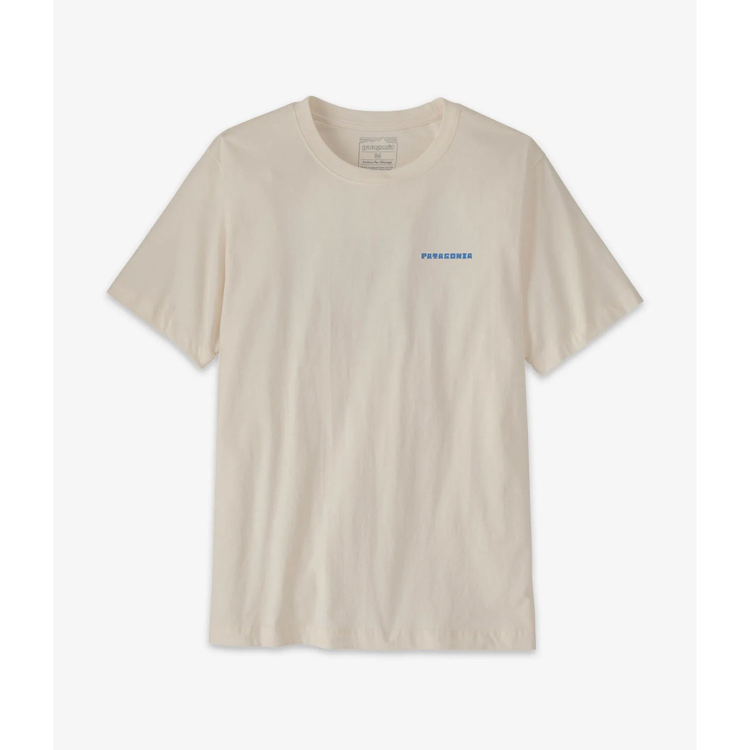 T-shirt, col rond, manches courtes, beige, petit logo