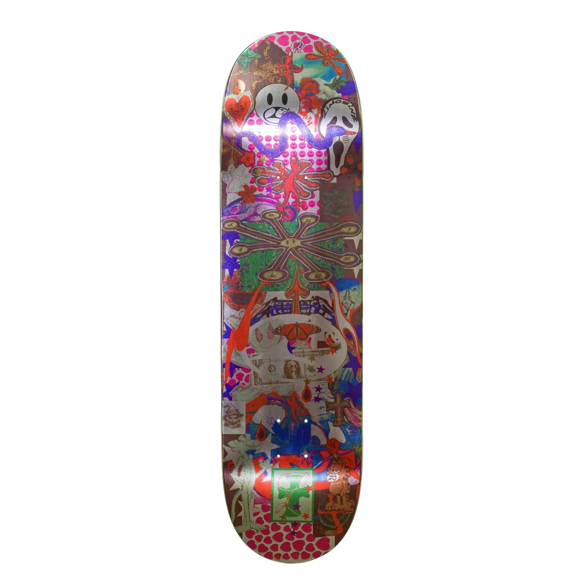 Skateboard, Graffiti, Deck, Kunstwerk, Bunt, Skateboard, Deck, Collage, Bunt, Muster