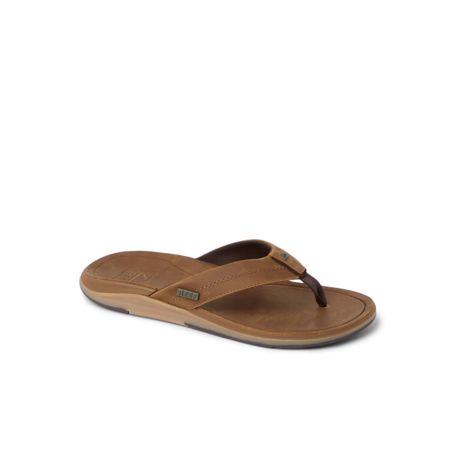 Sandalen, Flip-Flop, Leder, Braun, Sohlentyp