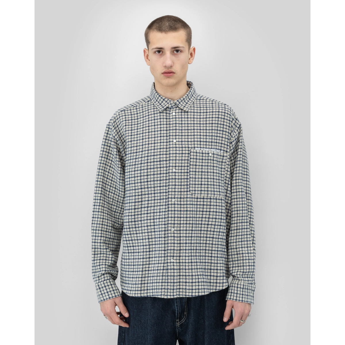 Checkered Shirt Beyond Medals Checkered Shirt Beige, vue 2