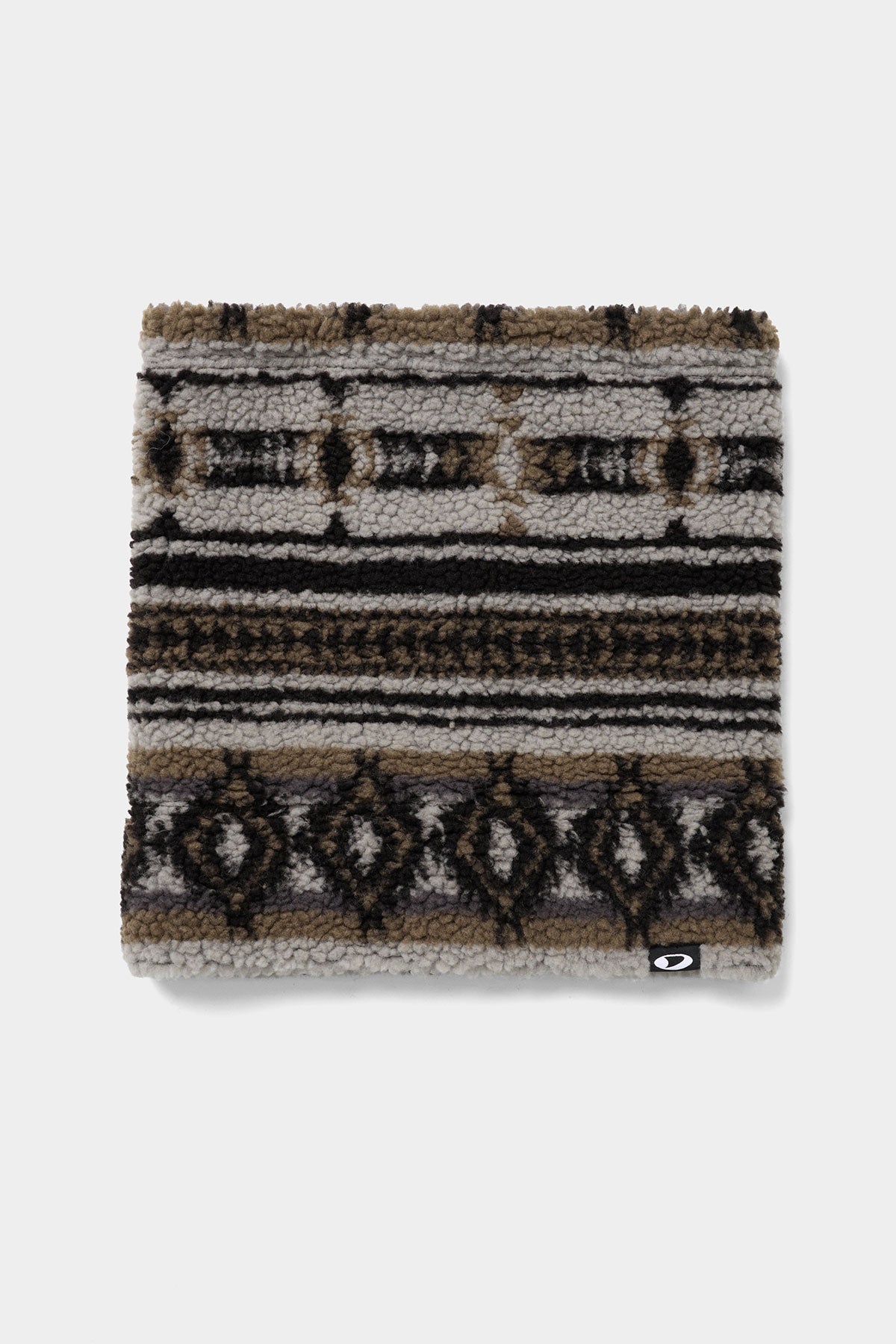 Tapis à poils longs, tapis à motifs, marron-beige, motif géométrique, tissu texturé