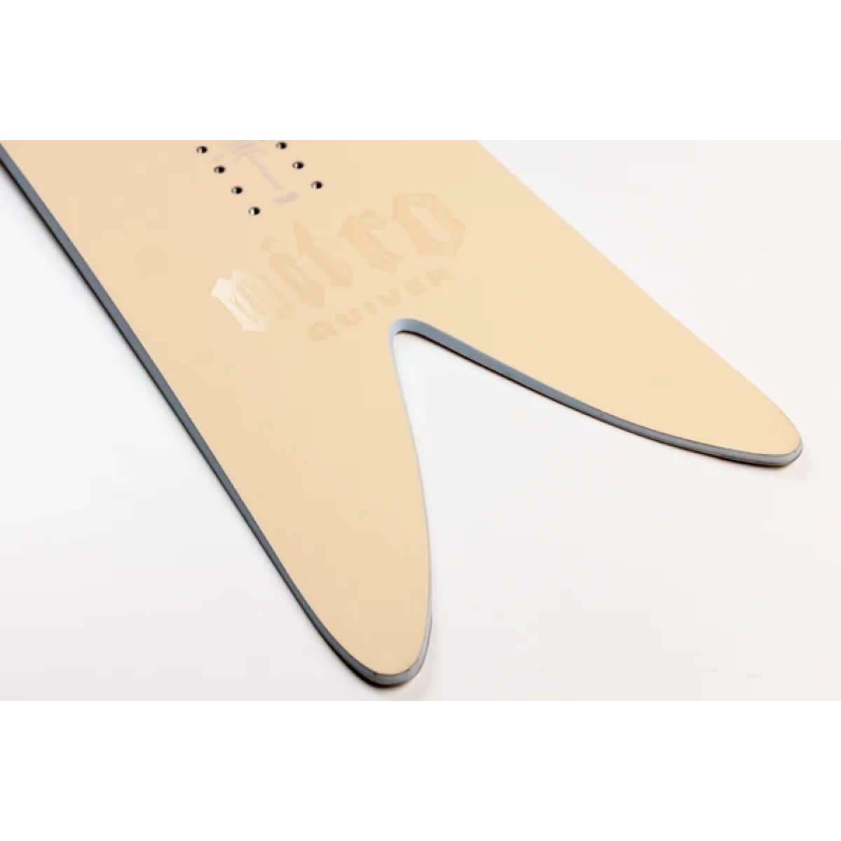 IKA Médiator de guitare, beige, en bois, fin, planche de surf, beige, longboard, bord souple, queue