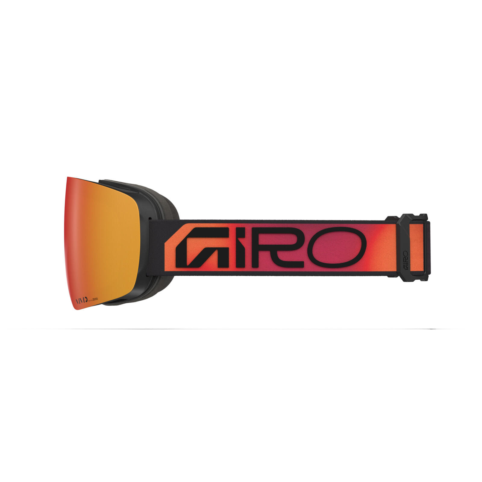 Schneebrille, Goggles, orangenes Glas, breites Band, Giro Branding?