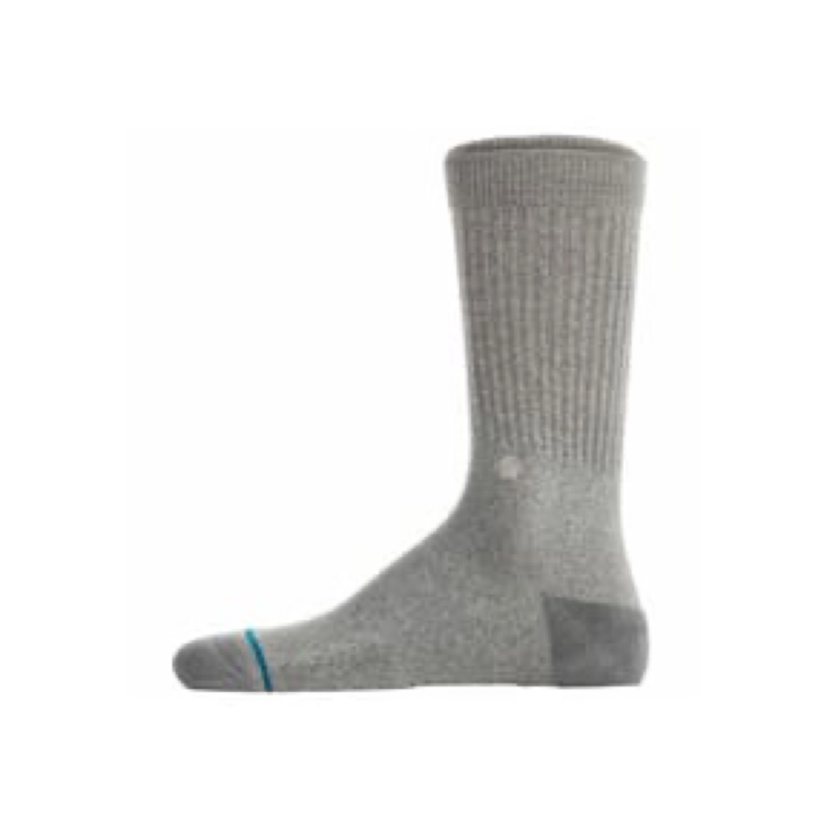 Socken, Kniestrumpf, Kniehoch, Gestrickt, grau