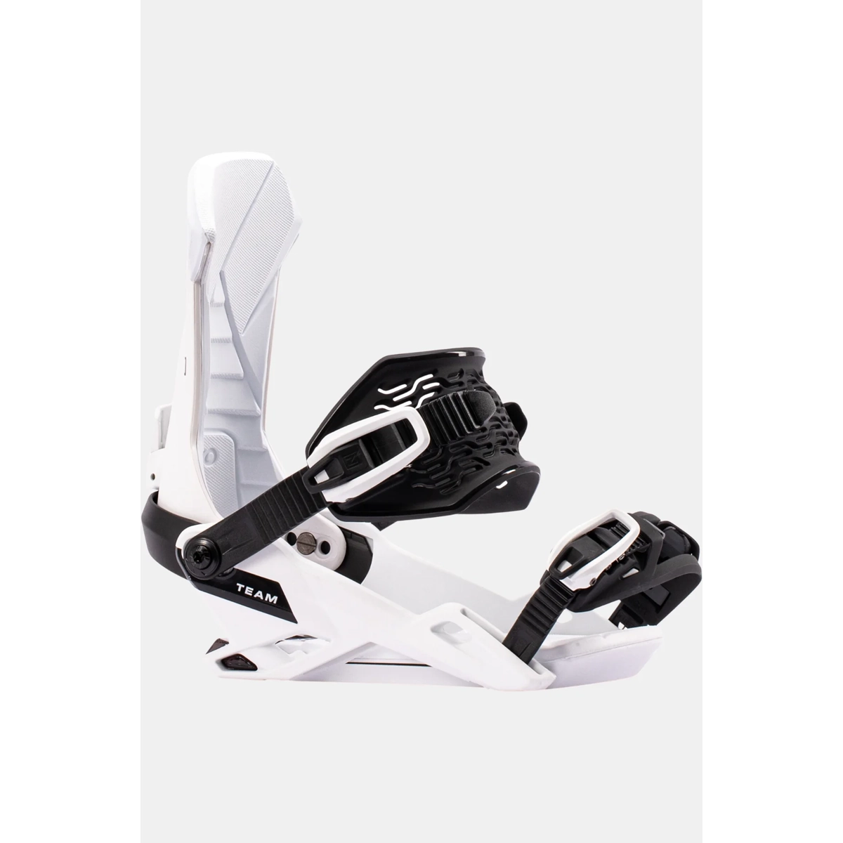 Bindungssystem, Snowboardbindung, Weiß, Schwarz, Aluminium, Step-in-Bindung, Snowboard-Bindungen, Weißes/Schwarz, Knöchelbandage, Fersenkappe, Verstellbare Riemen
