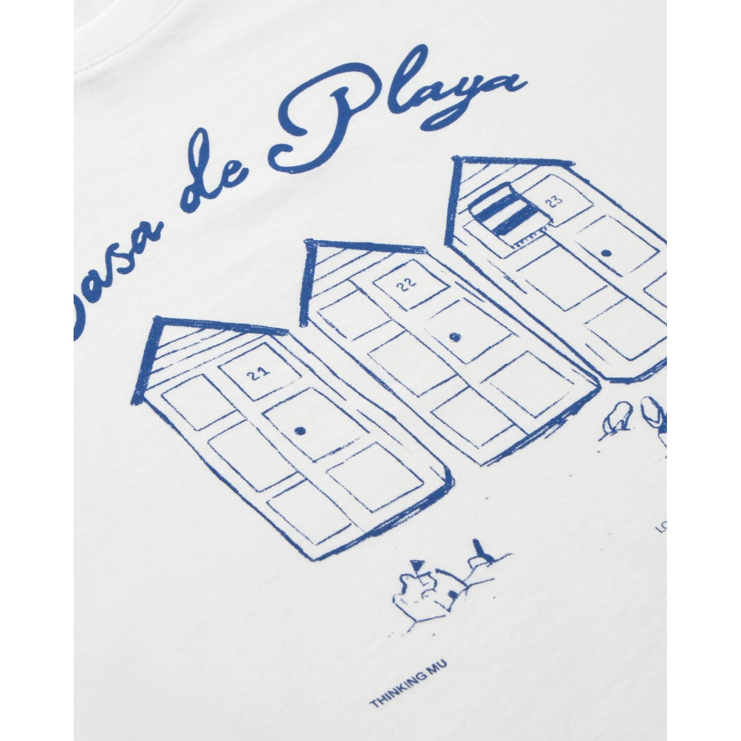T-shirt, imprimé, illustration, bleu, petit t-shirt