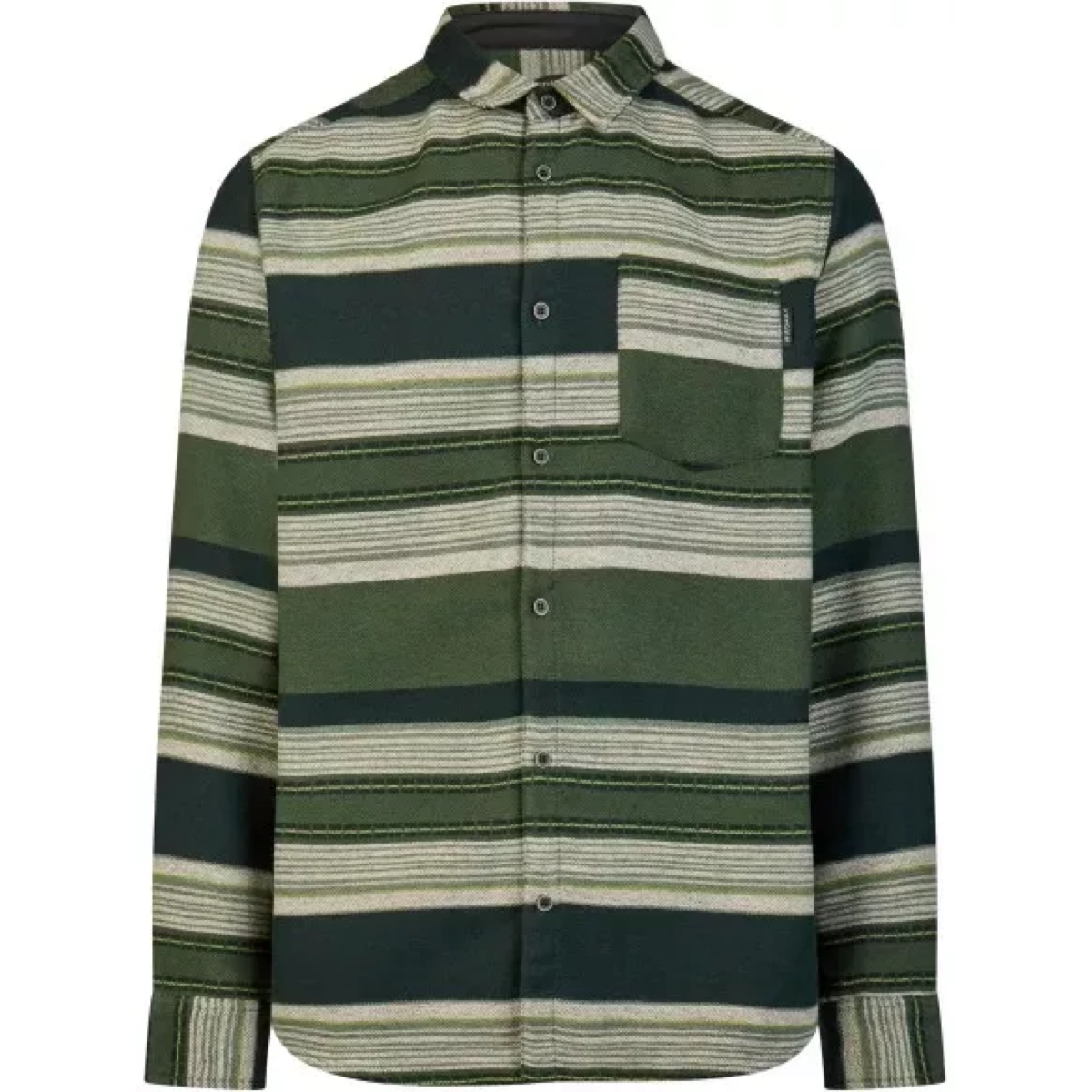 Chemise, à carreaux, rayée, patte de boutonnage, poche poitrine