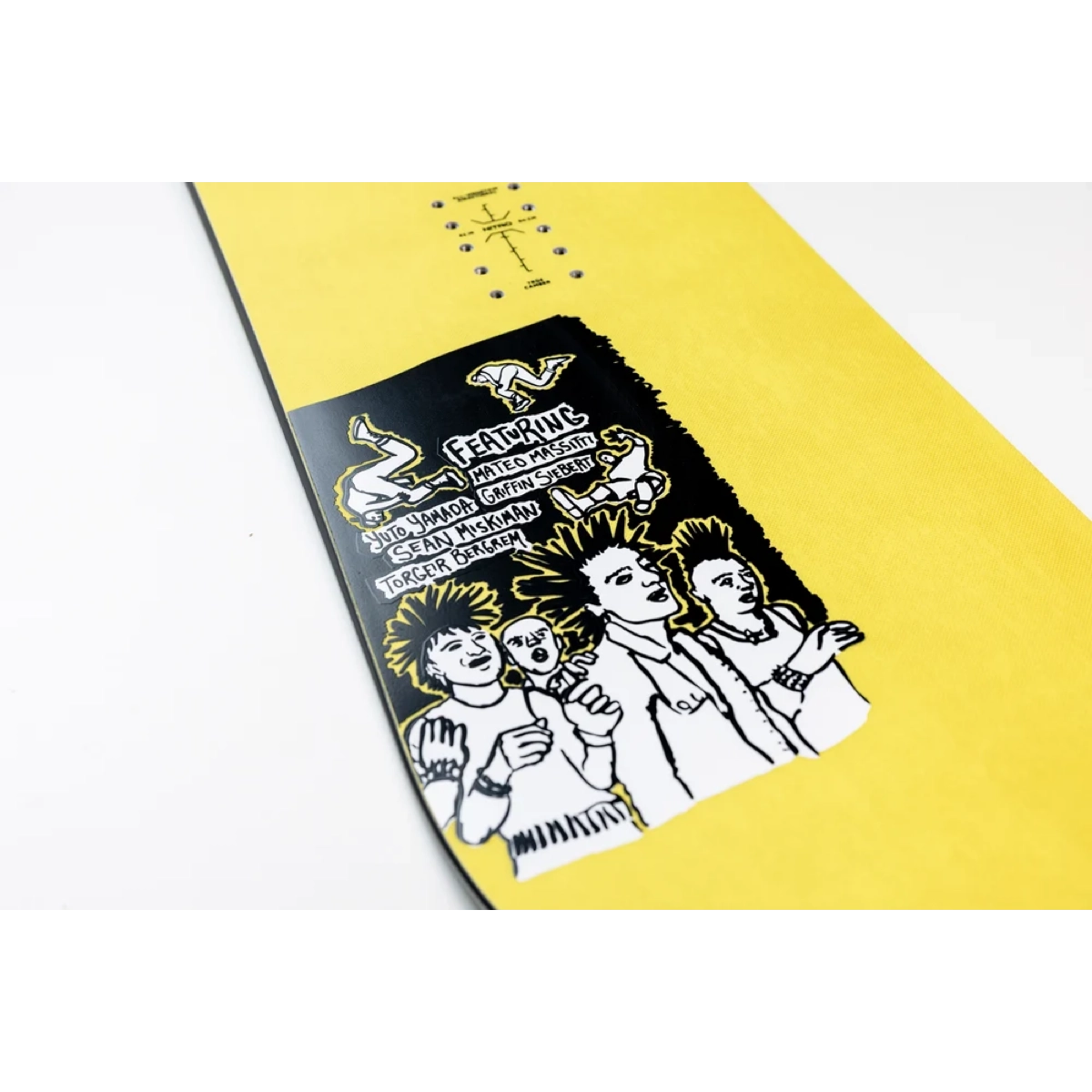 Alternator Planche de surf, planche jaune, art graphique, design de bande, collage artistique, planche, skateboard, jaune, graphisme, art de la bande