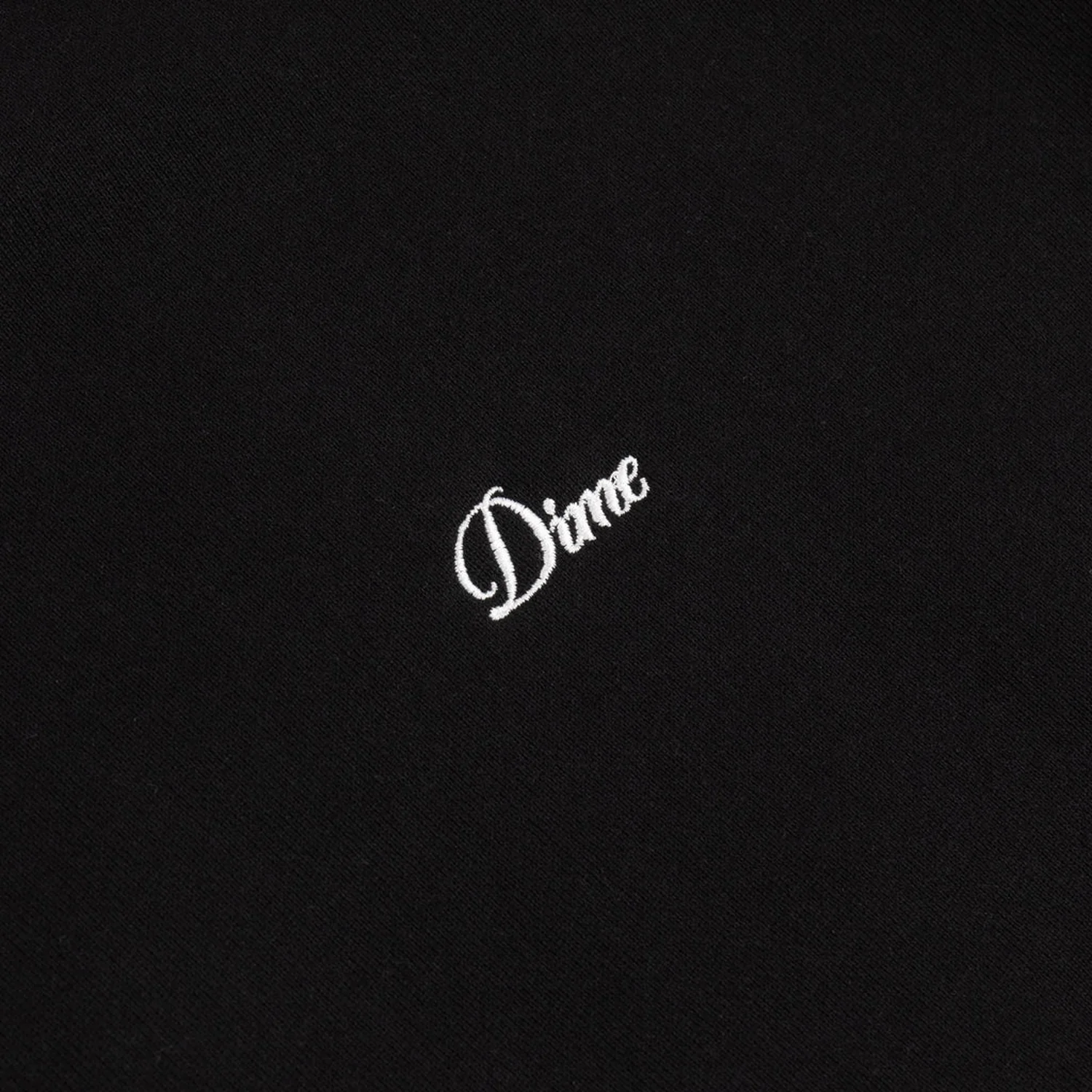 Cursive Small Logo Crewneck Dime Cursive Small Logo Crewneck Black, vue 2