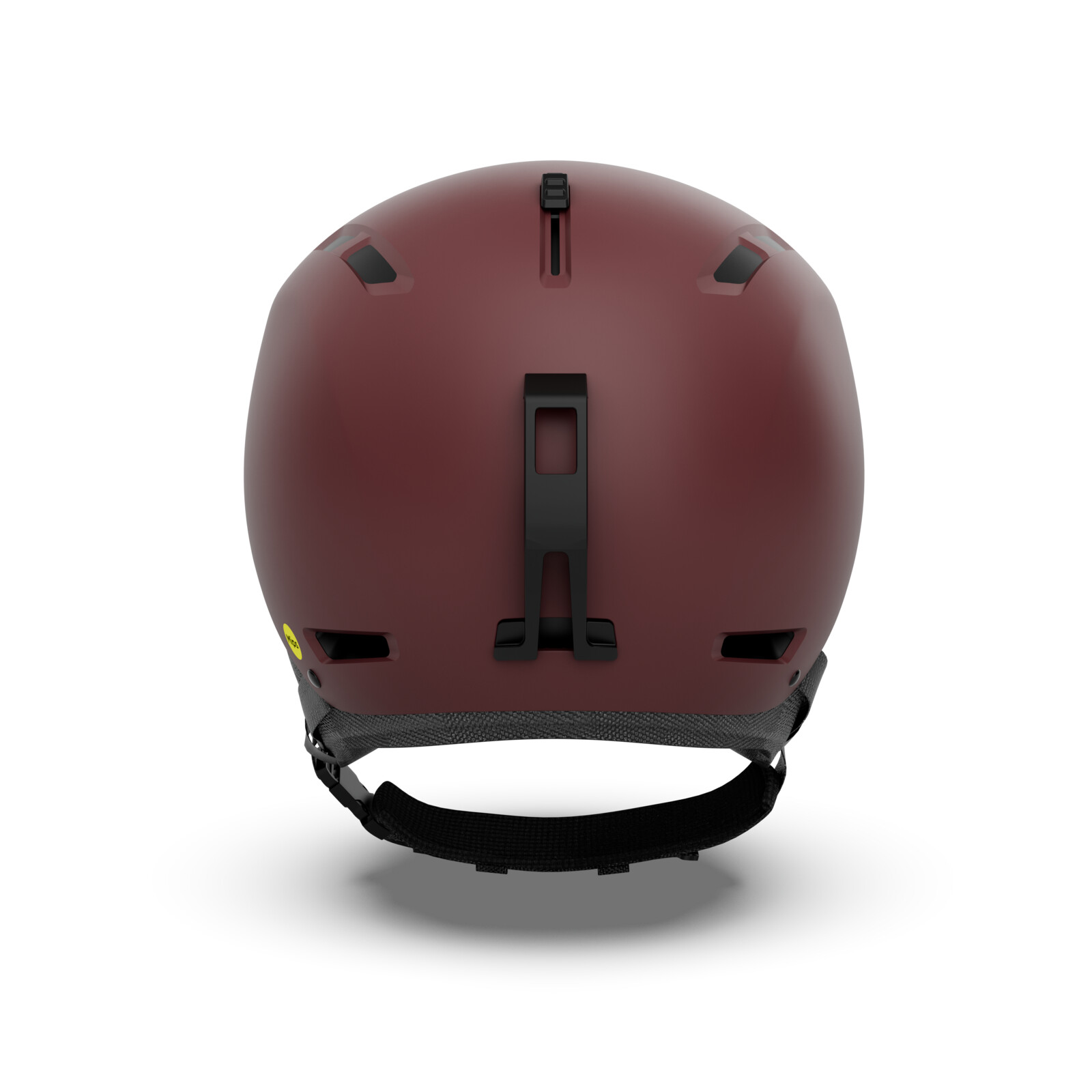 Kopfhaube, Fahrradhelm, Matt burgund, Rückenspange, Kinnband