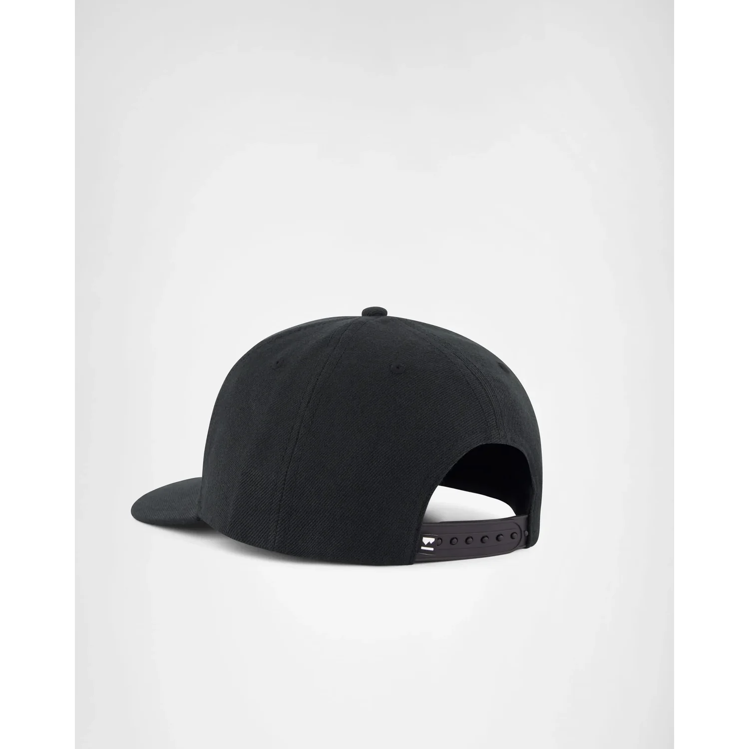 Snapback-Cap, Schwarz, Gebogener Schirm, Verstellbarer Verschluss