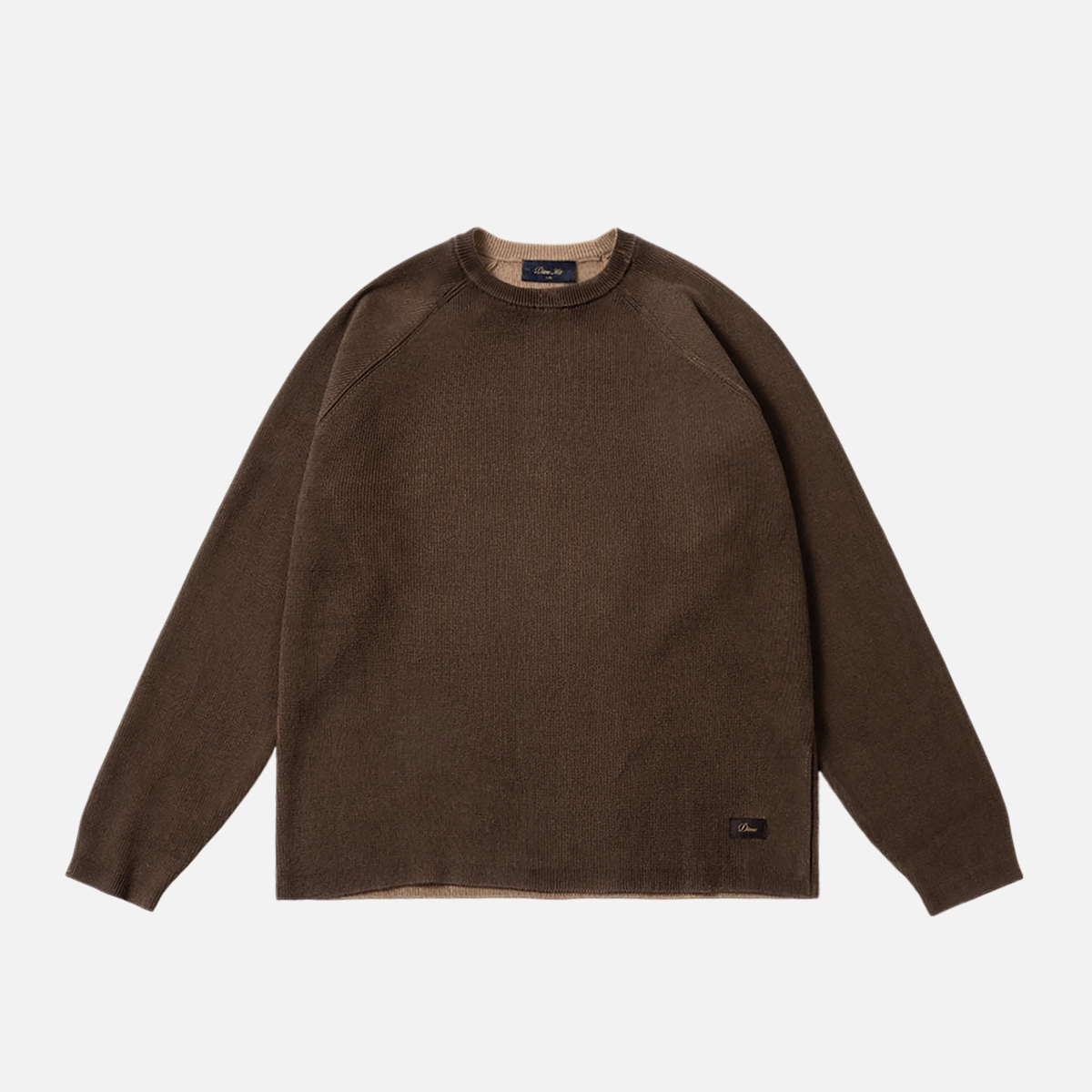 braun, Sweatshirt, Klarer Baumwollstoff, Rundhals, Kleidung, Pullover, Braun, Rundhalsausschnitt, Strickware, Langarm