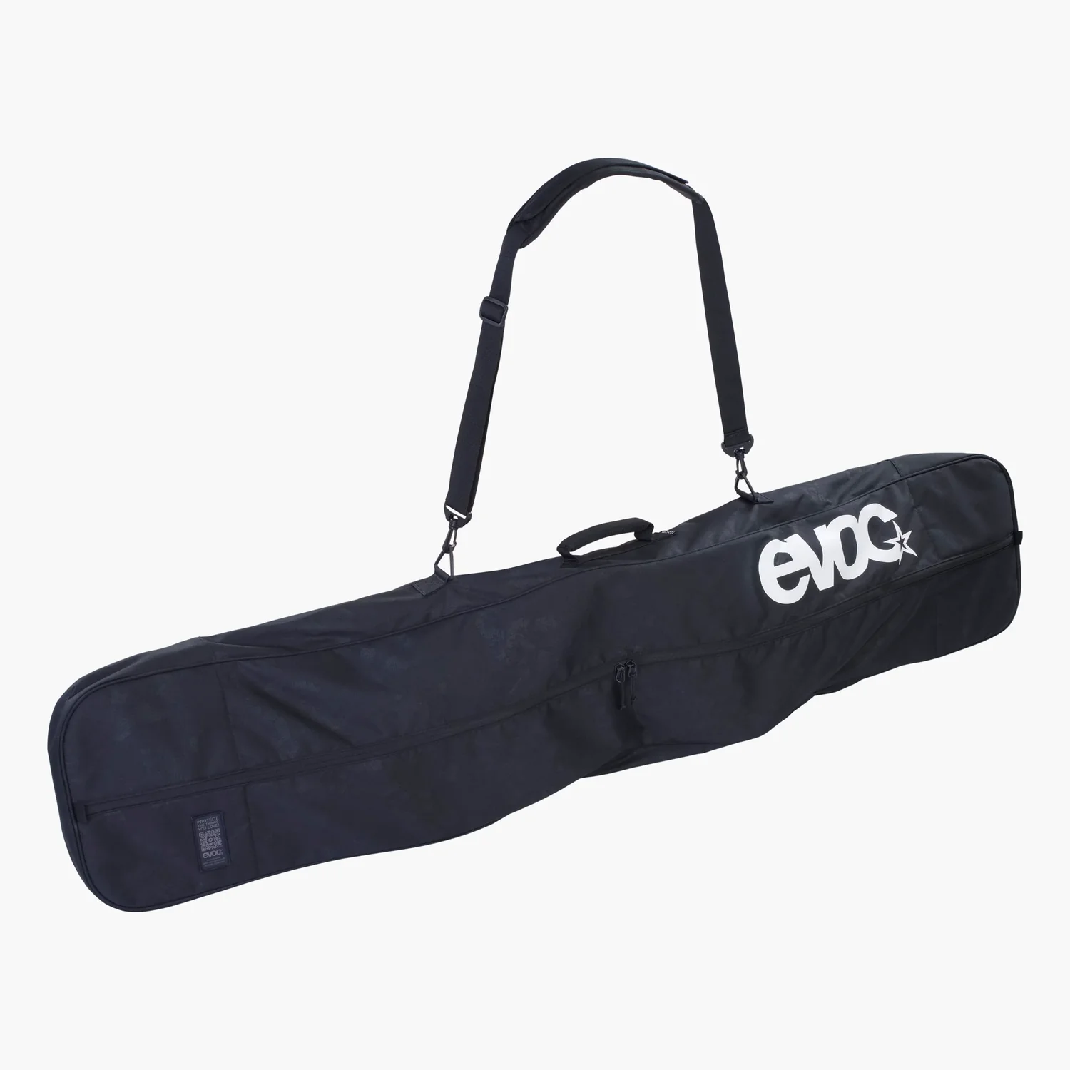 Snowboardtasche, Schwarz, Schultergurt, Tragegriff, Fronttasche