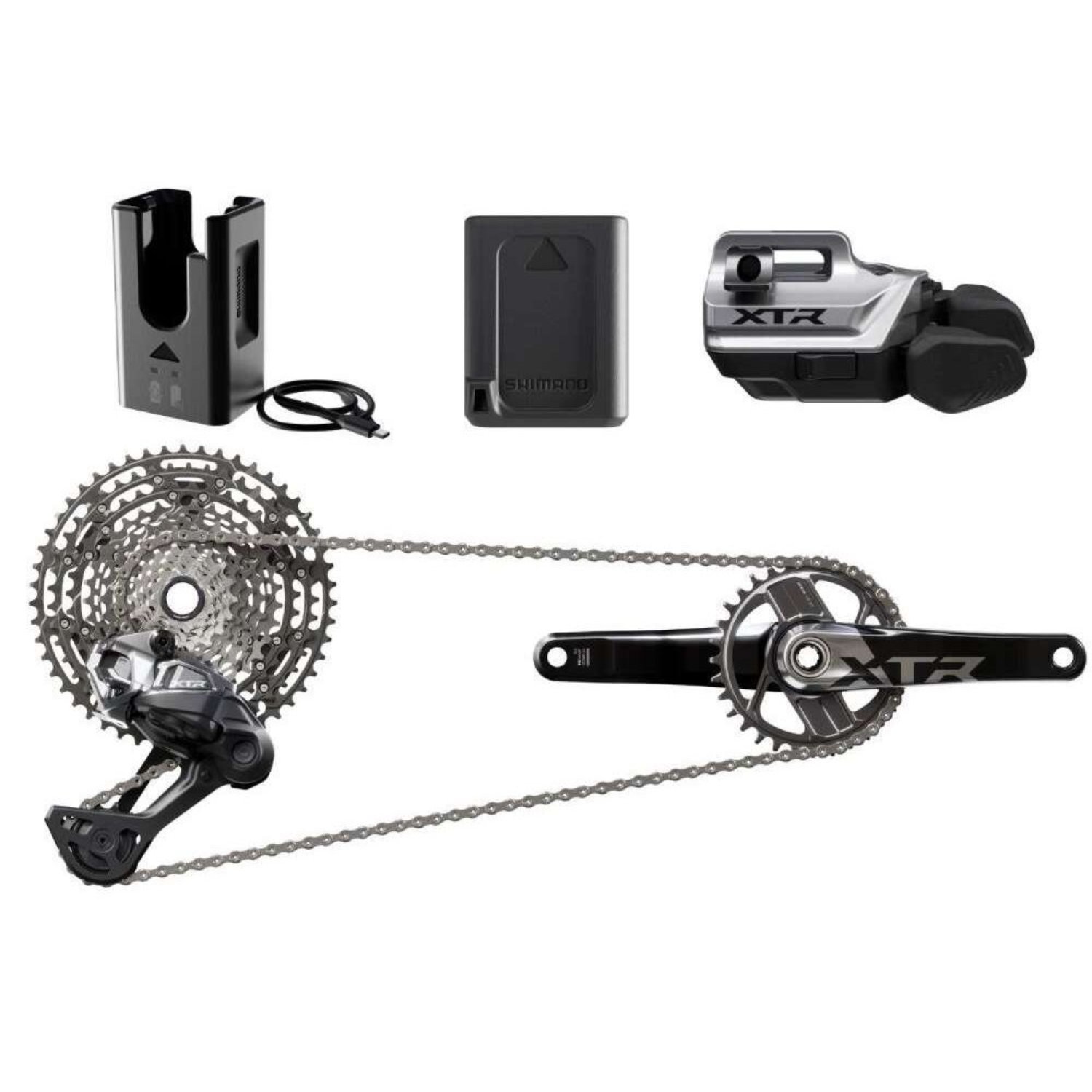 XTR Groupset Di2 Box dérailleur arrière, transmission, chaîne, cassette, dérailleur avant