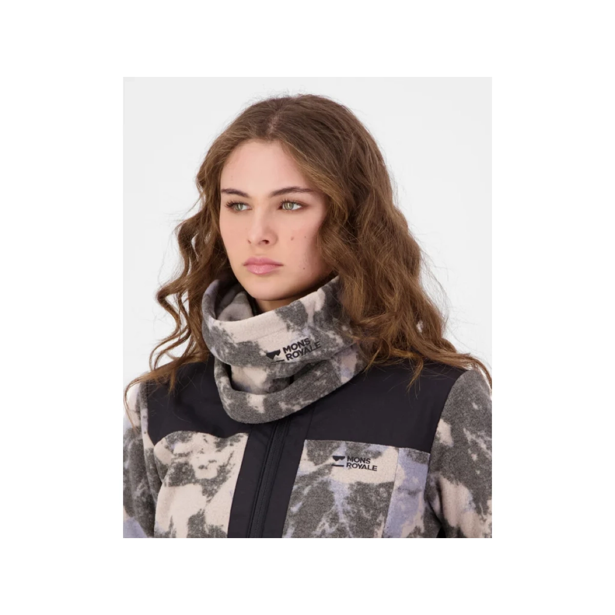 Pileup Fleece Neckwarmer jacke, jackenkragen, tarnmuster, softshell, verschluss