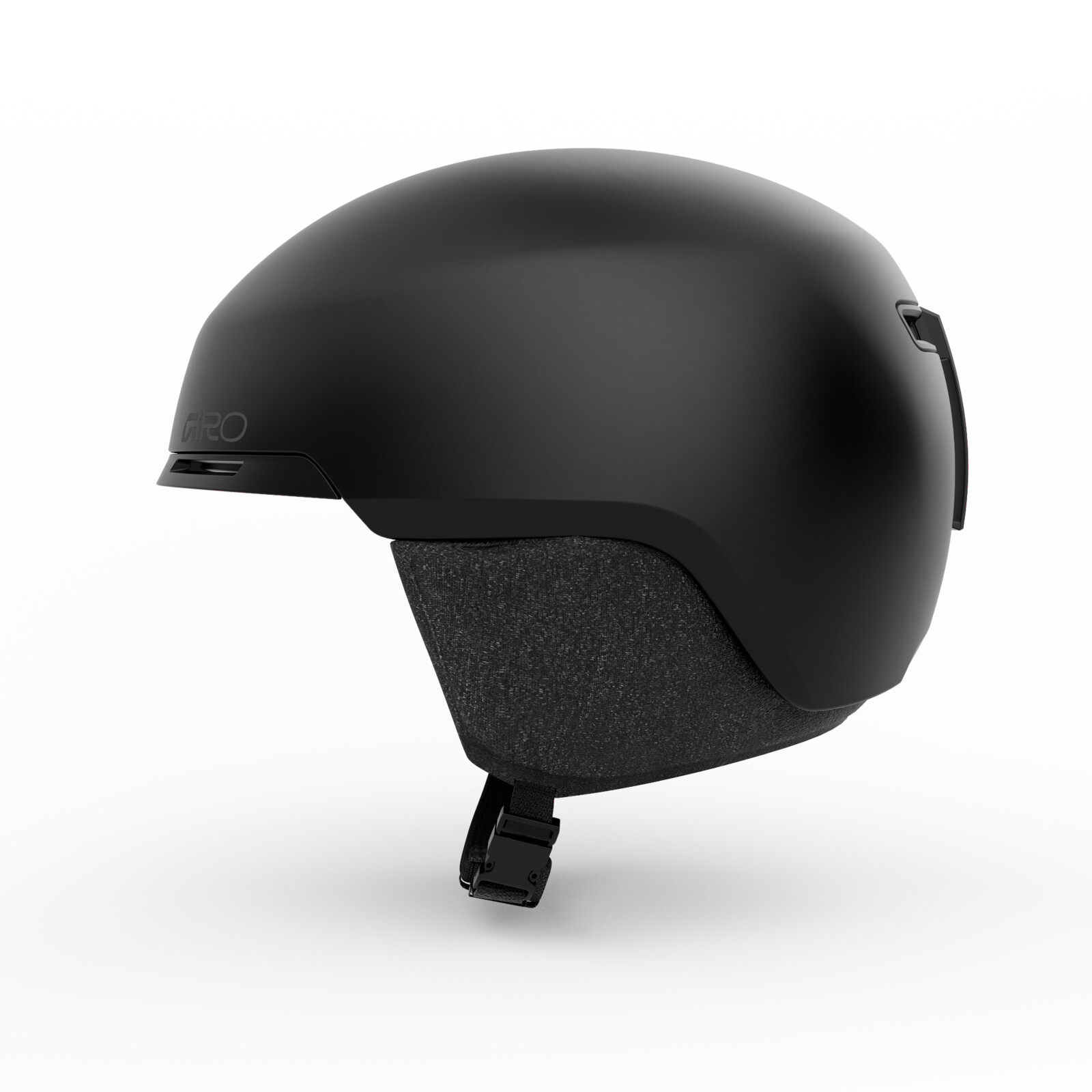 skihelm, schwarz, foamfutter, verstellbaresband, shellohnelüftung