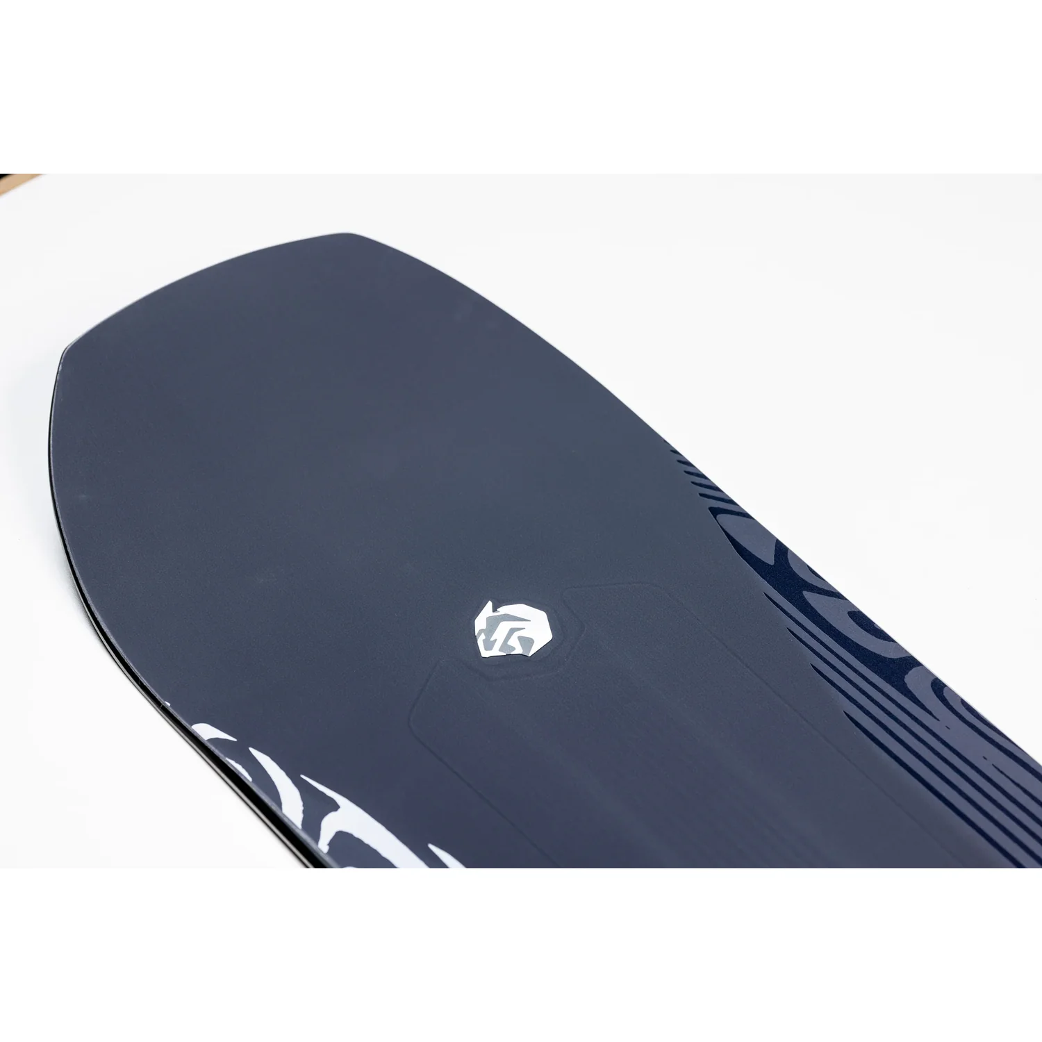 Snowboard, Dunkelblau, Glänzende Oberfläche, Grafikmuster