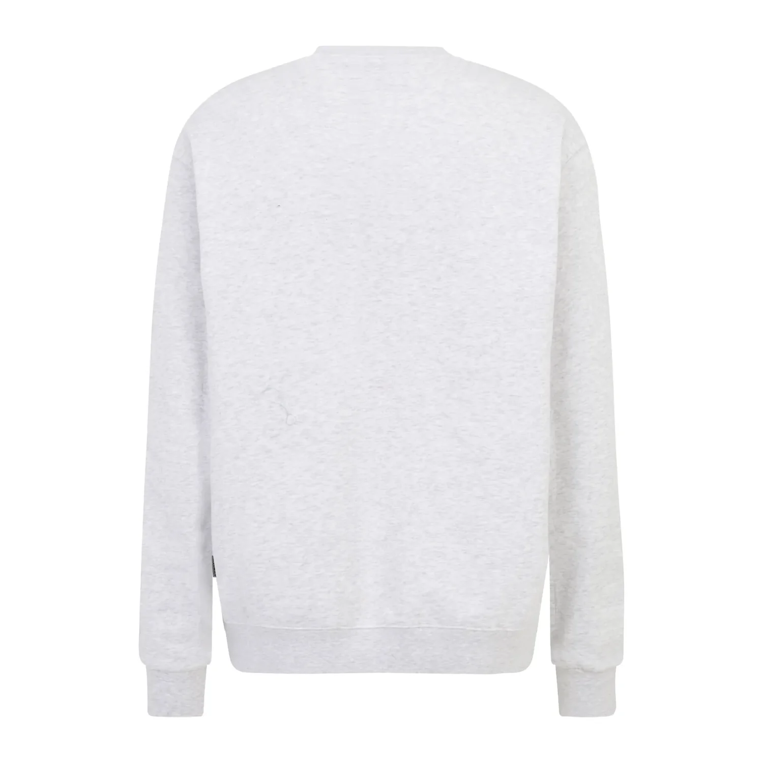 Minican Crewneck Sweatshirt, Rundhalsausschnitt, Langarm, Hellgrau, Rippbündchen