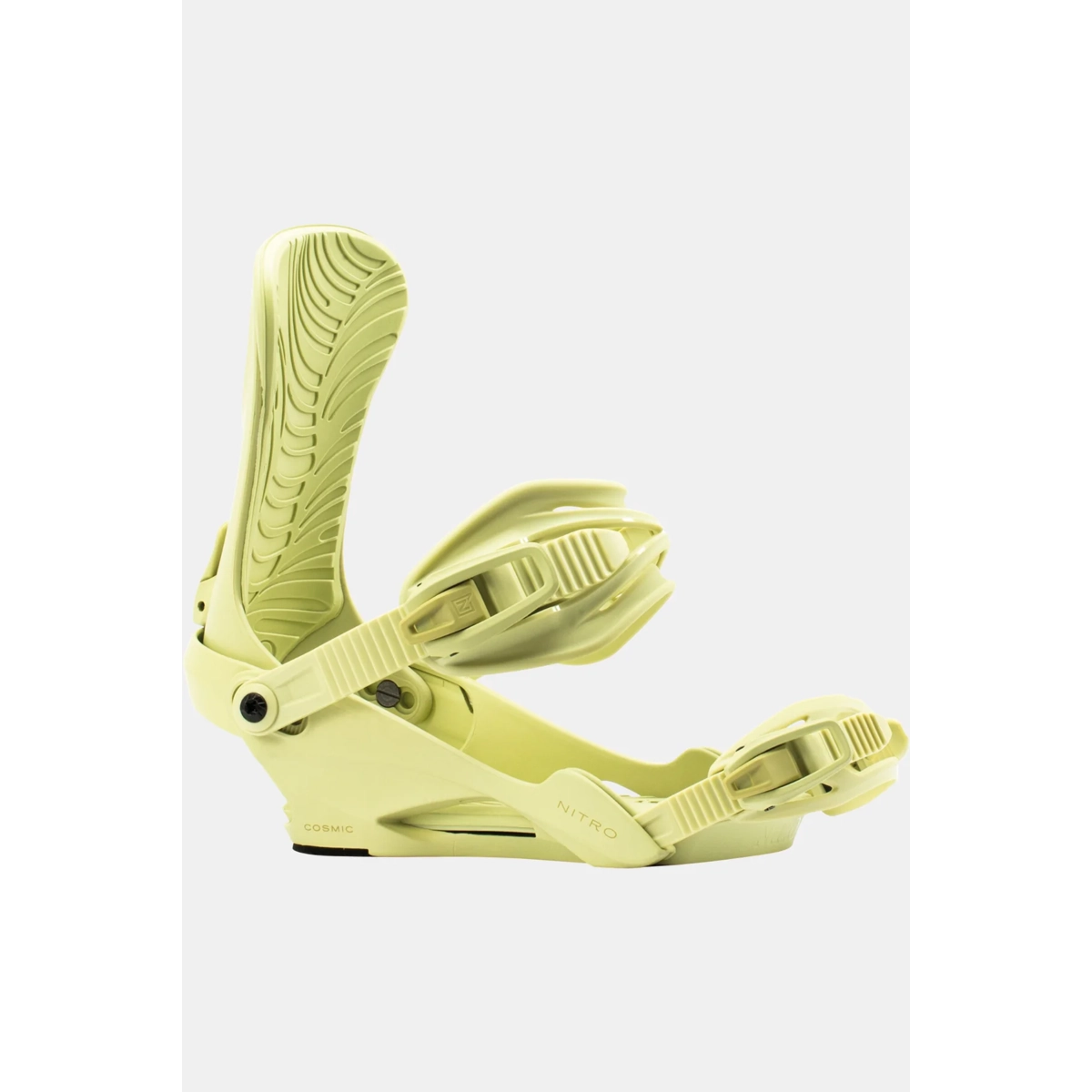 Snowboard Bindings, Step-in Bindings, Neon Yellow, Cosmic Nitro, Adjustable Straps, Snowboardbindung, Bindung, NITRO, Klemmen, Schnallen