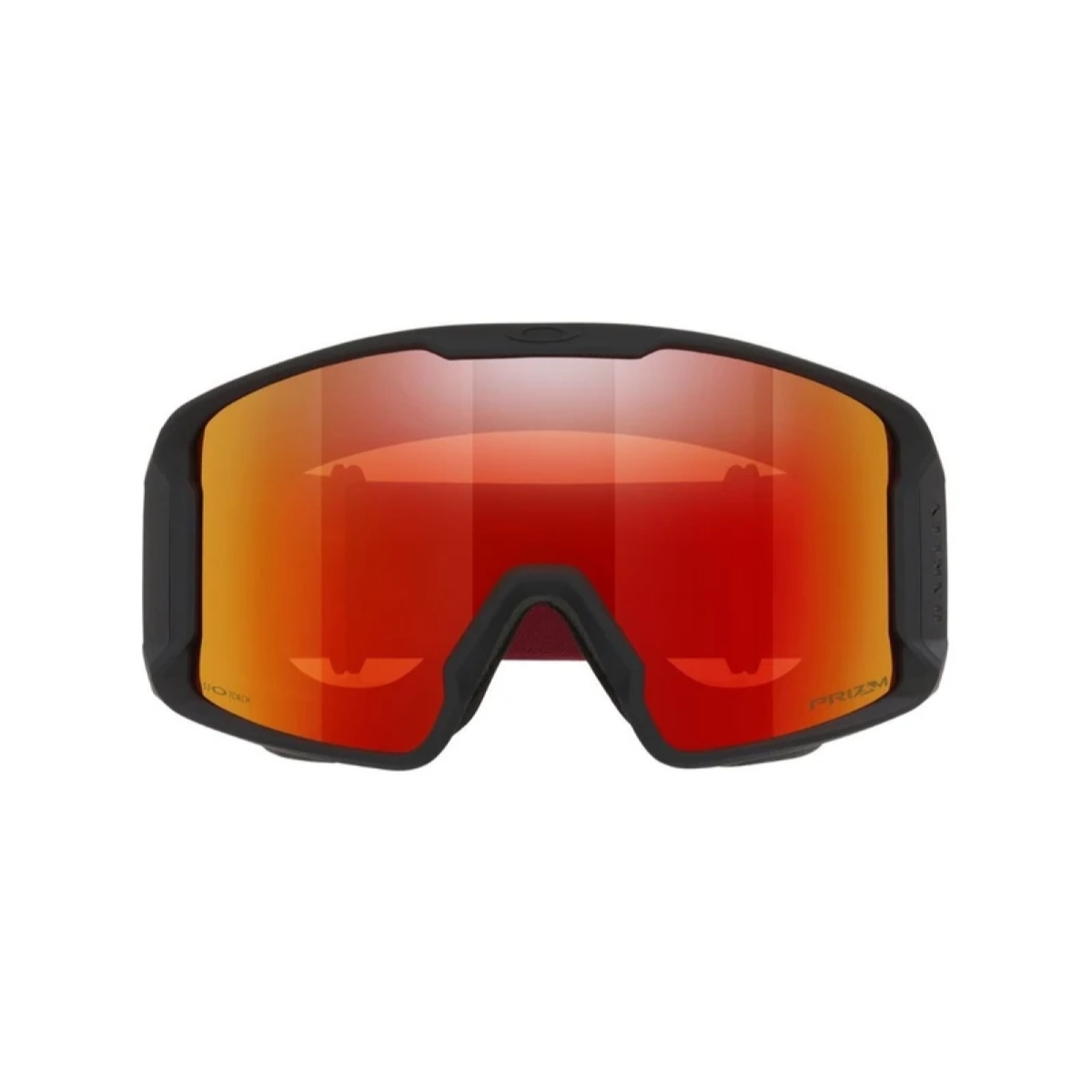 Line Miner L - Blk Skibrille, Ski, Goggles, Rot-Orange Spiegelglas, Rahmen Schwarz, Skibrille, Schneebrille, rot-orange Scheibe, Schutzbrille, Rahmen aus Kunststoff
