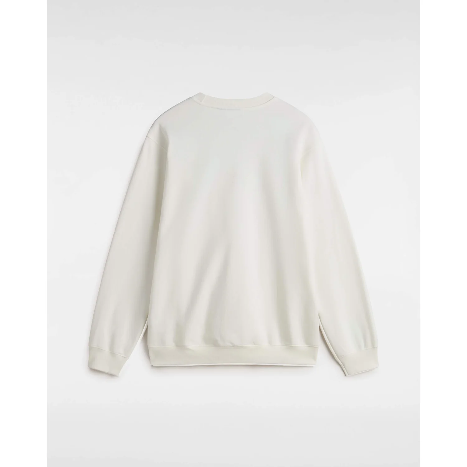 Sweatshirt, Langarm, Rundhalsausschnitt, Cremeweiß, Bündchen
