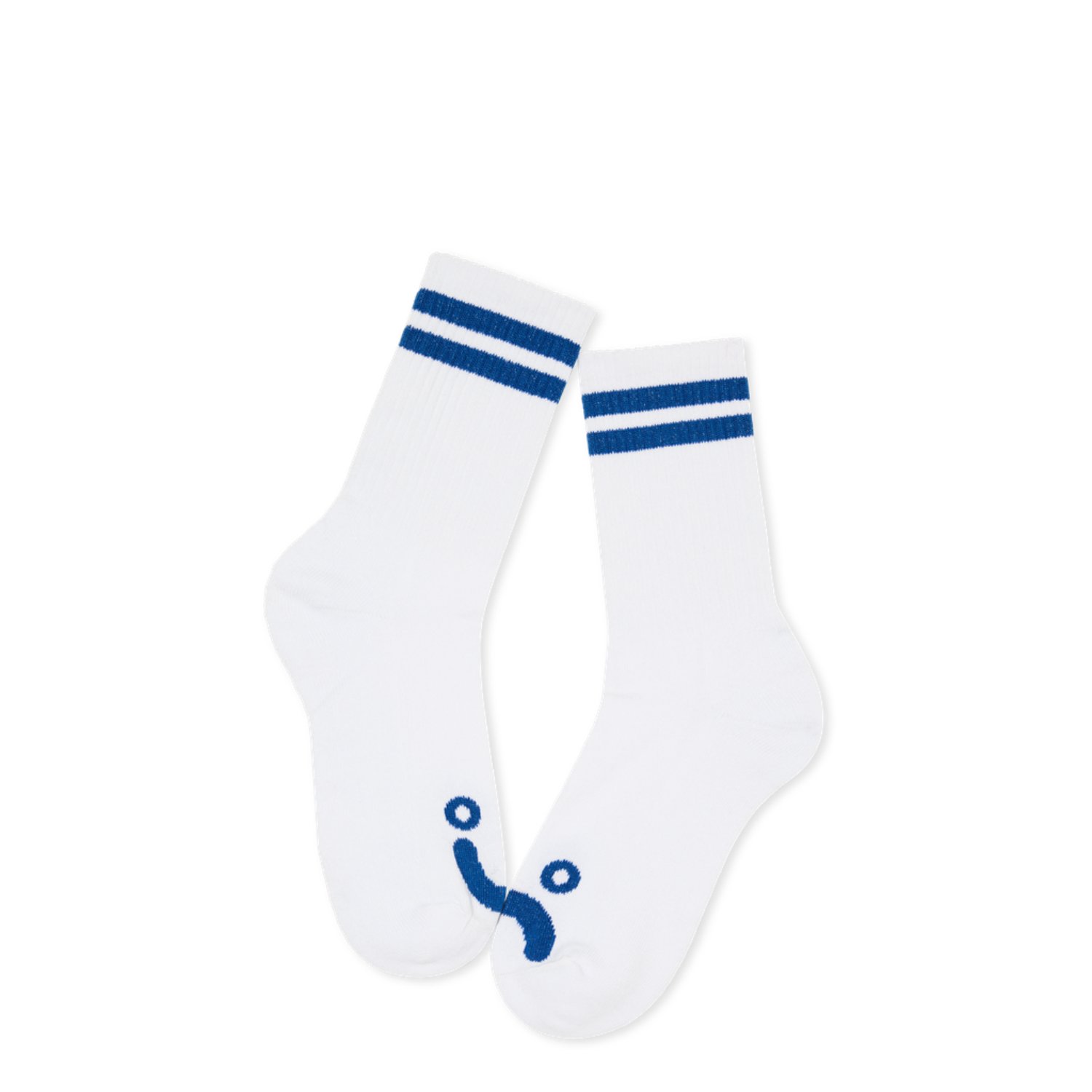 Chaussettes, blanches, rayées, mi-bas ?, paire de chaussettes