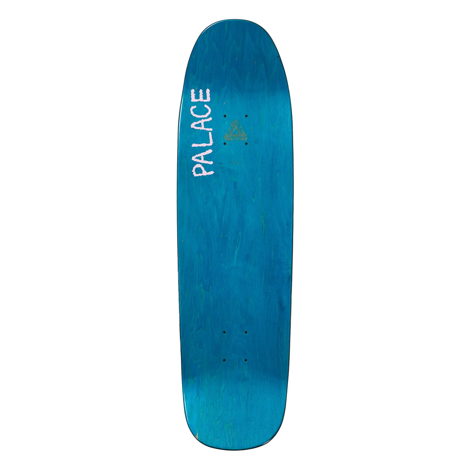 Heitor Pro S45 8.9 Planche de skateboard, planche en bois, bleue, forme arrondie, trous de montage