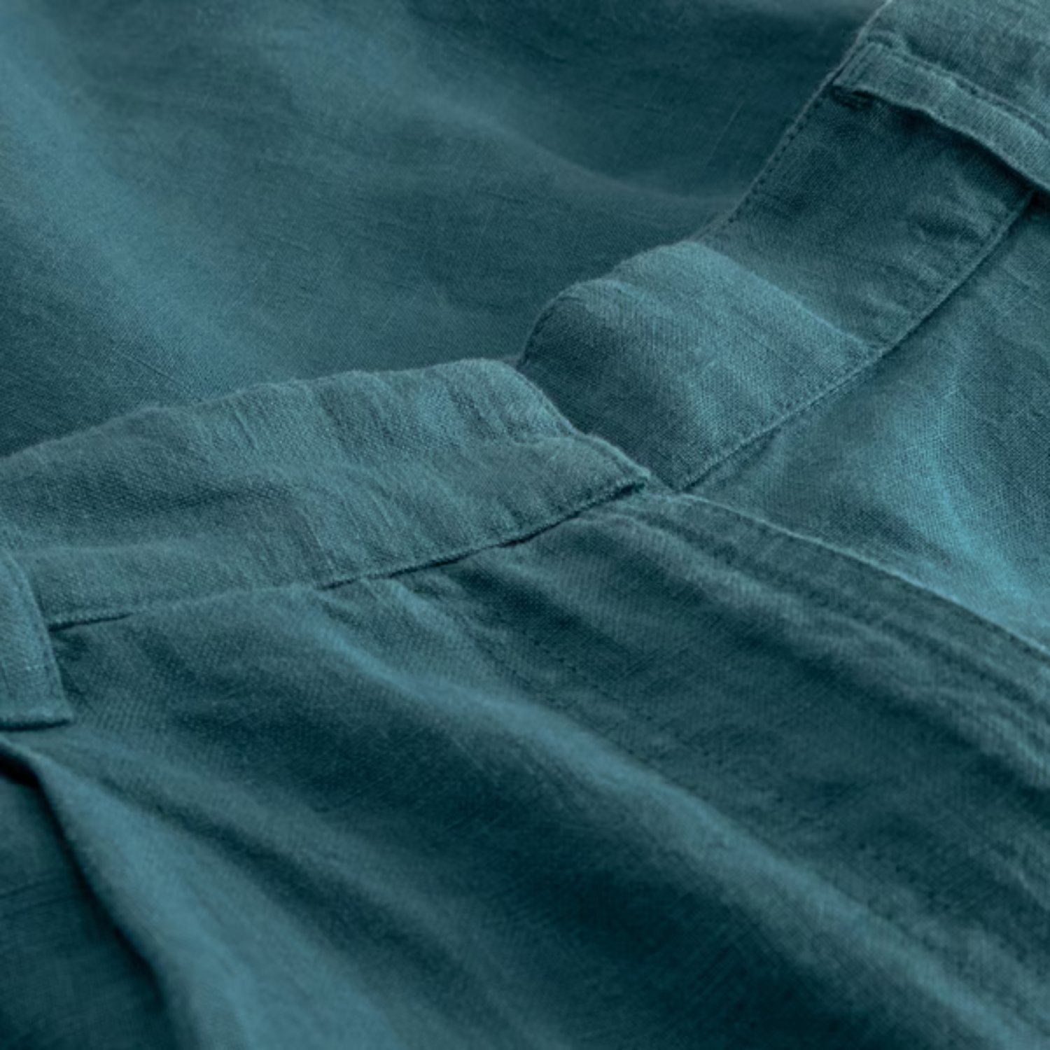 shirt, Leinen, teal, Kragen, casual