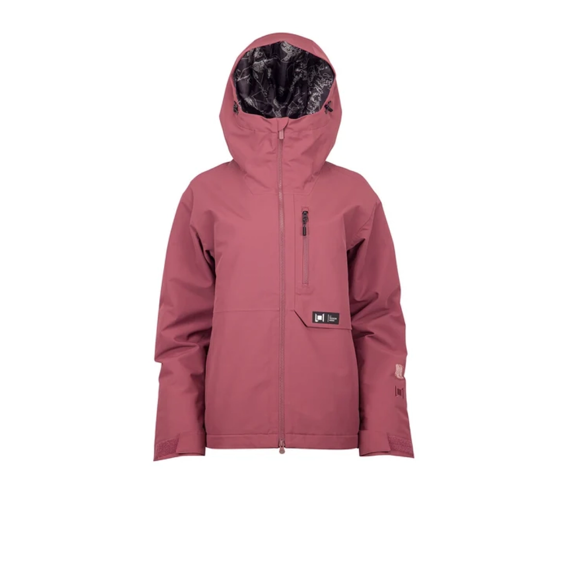 jacke, windbreaker, pink, hoodie, reißverschluss, Regenjacke, Kapuzenjacke, Reißverschluss, Farbton rose, Innenfutter Muster