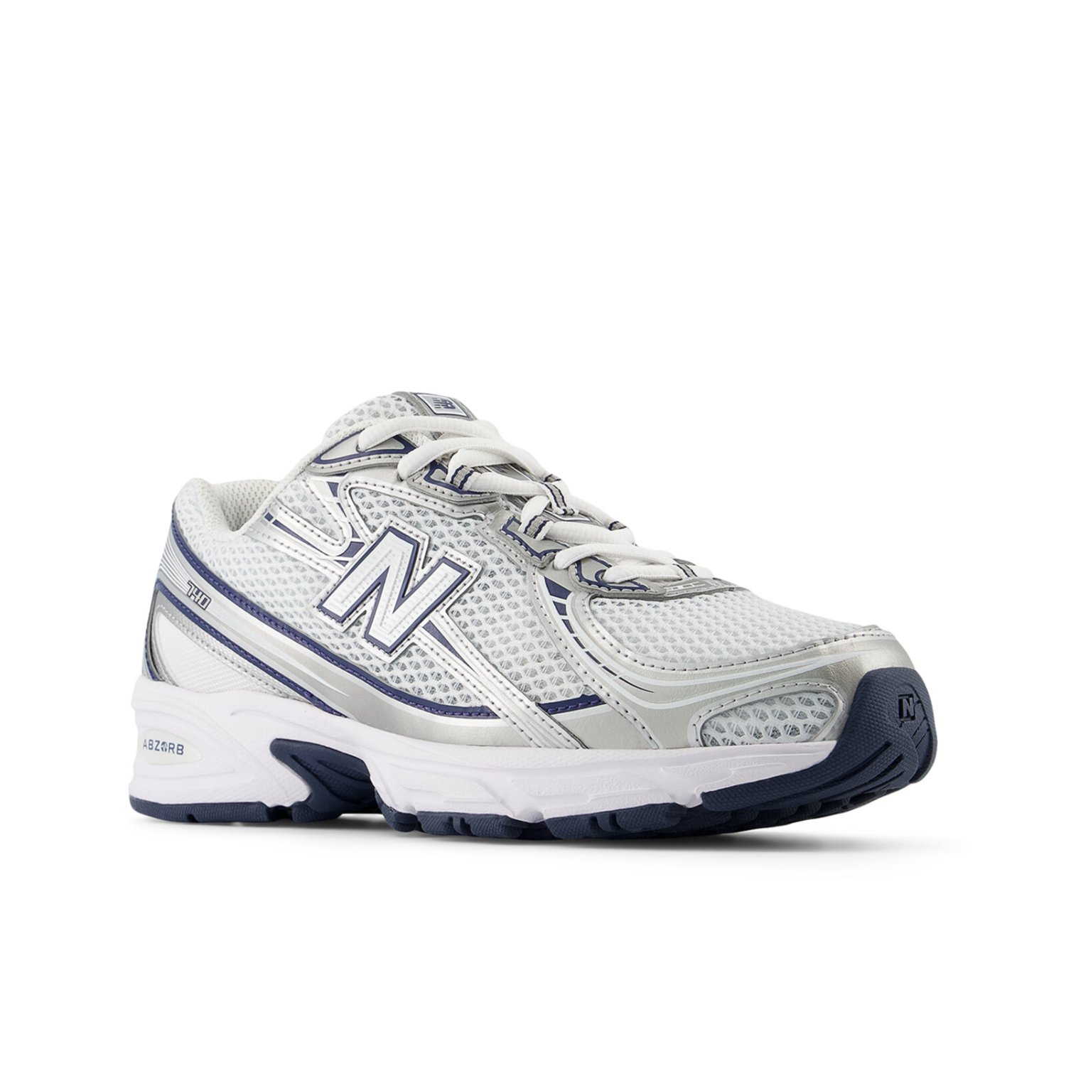 Sneaker, Laufschuh, Mesh-Obermaterial, Grau, Weiß