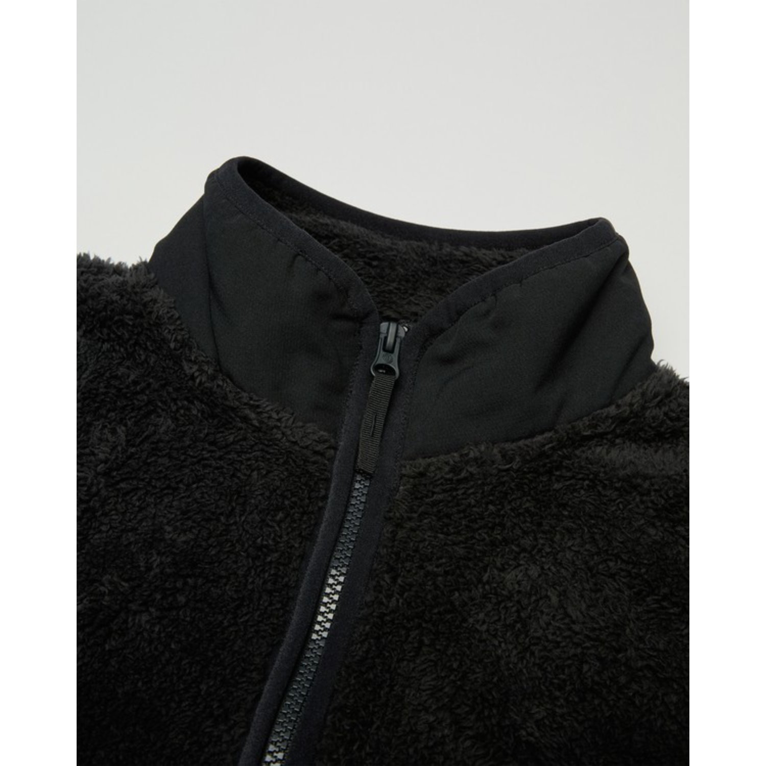 Fermeture éclair, polaire, veste, noir, douillet