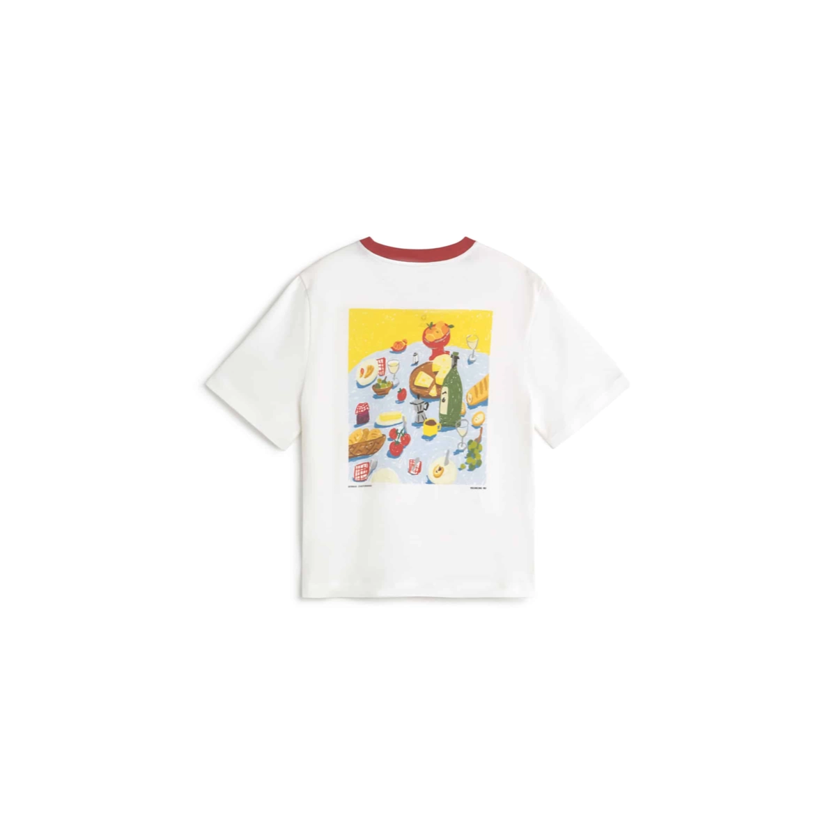 Zowie R Tee T-Shirt, Beilagen?, Speisenillustration, Küche, Sommerfarben, t-shirt, graphic, white, kurzarm, druck