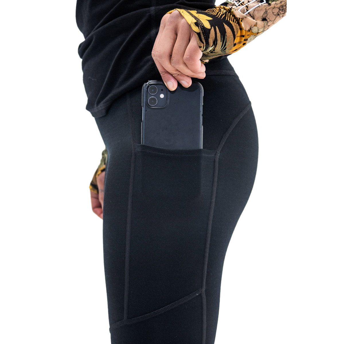 Merino Winter Leggings Mons Royale Merino Winter Leggings Black