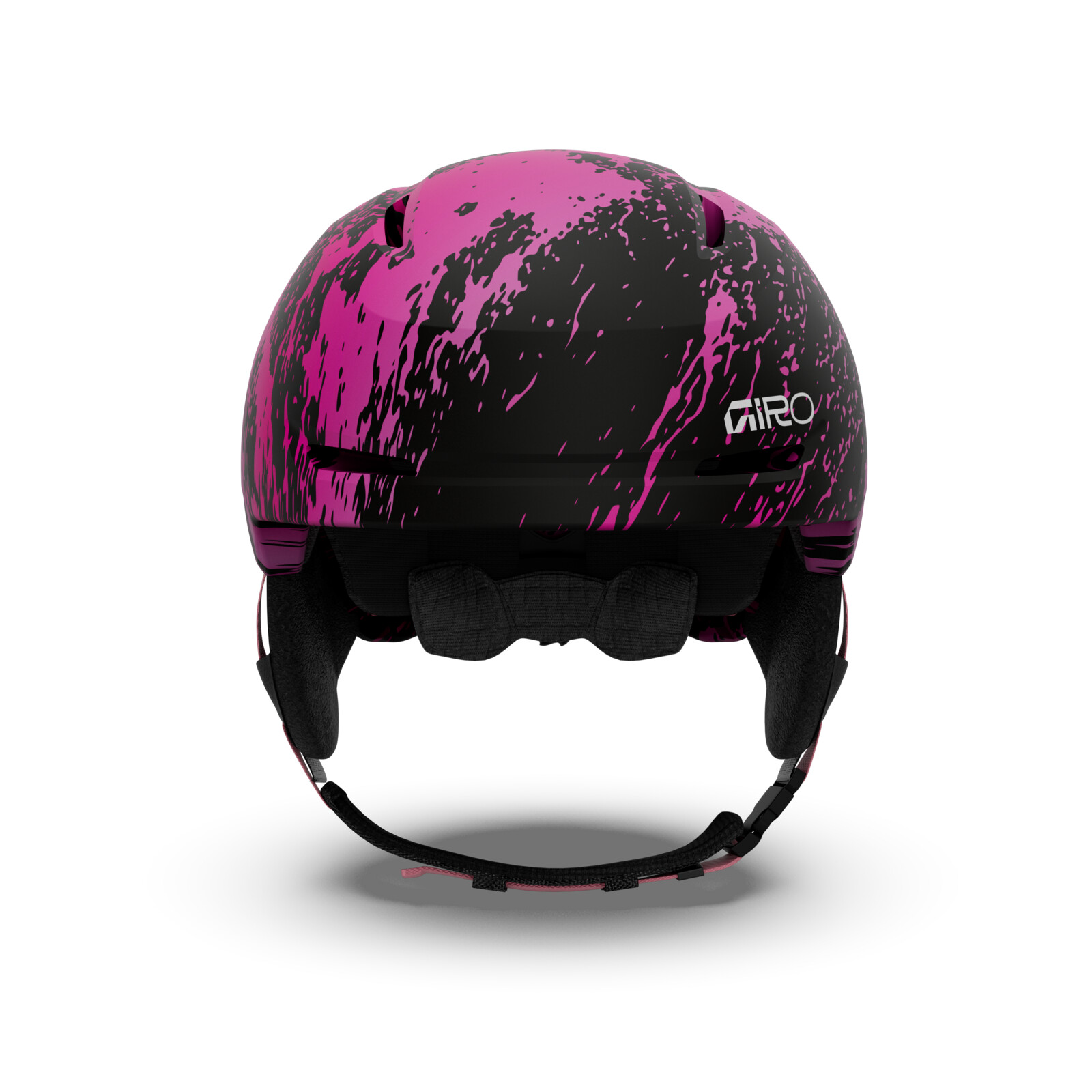 Spur MIPS Casque de ski, motif rose, sangles réglables, casque « Giro », casque aéré