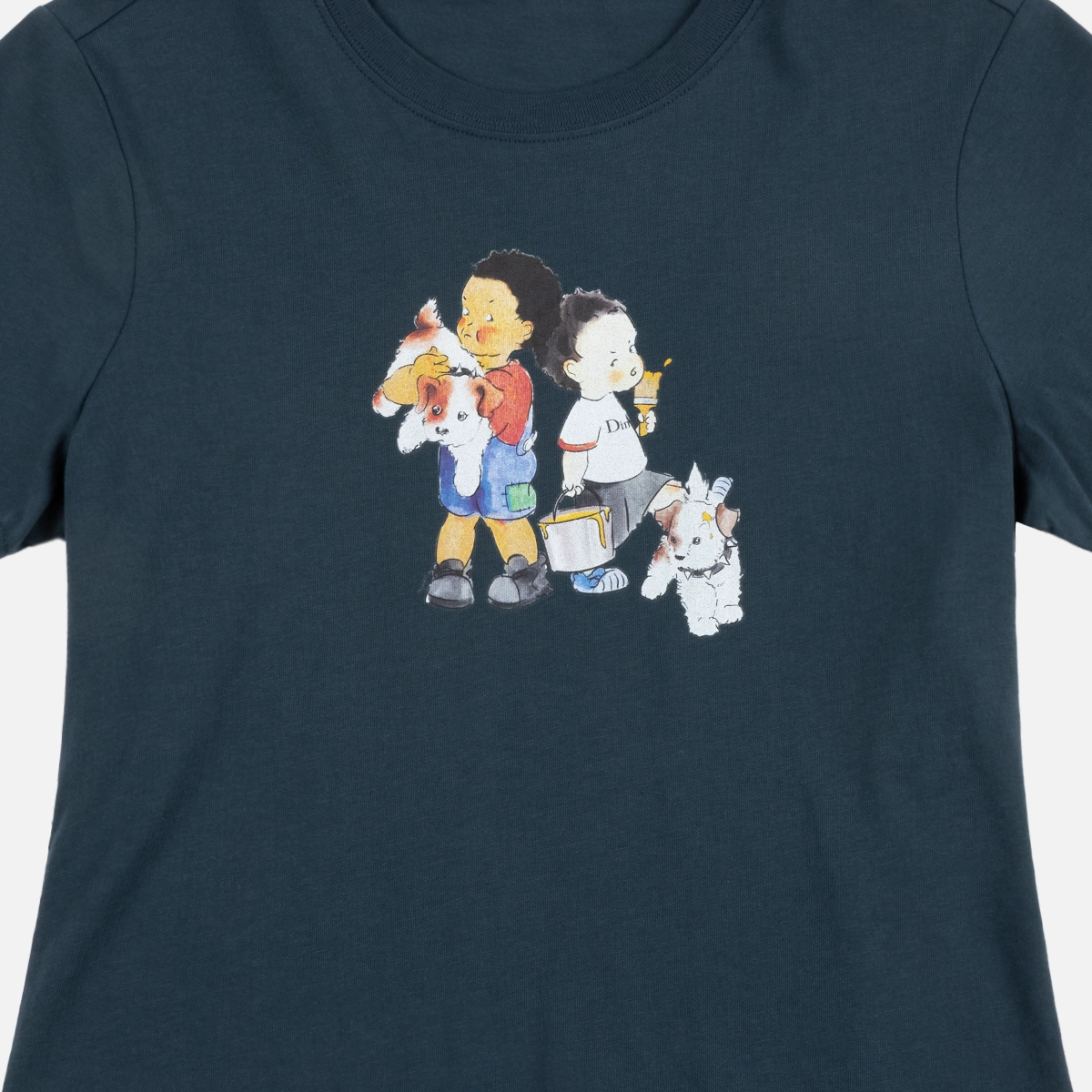 Besties Tee T-shirt, imprimé, illustration de personnage, col rond, taille enfant