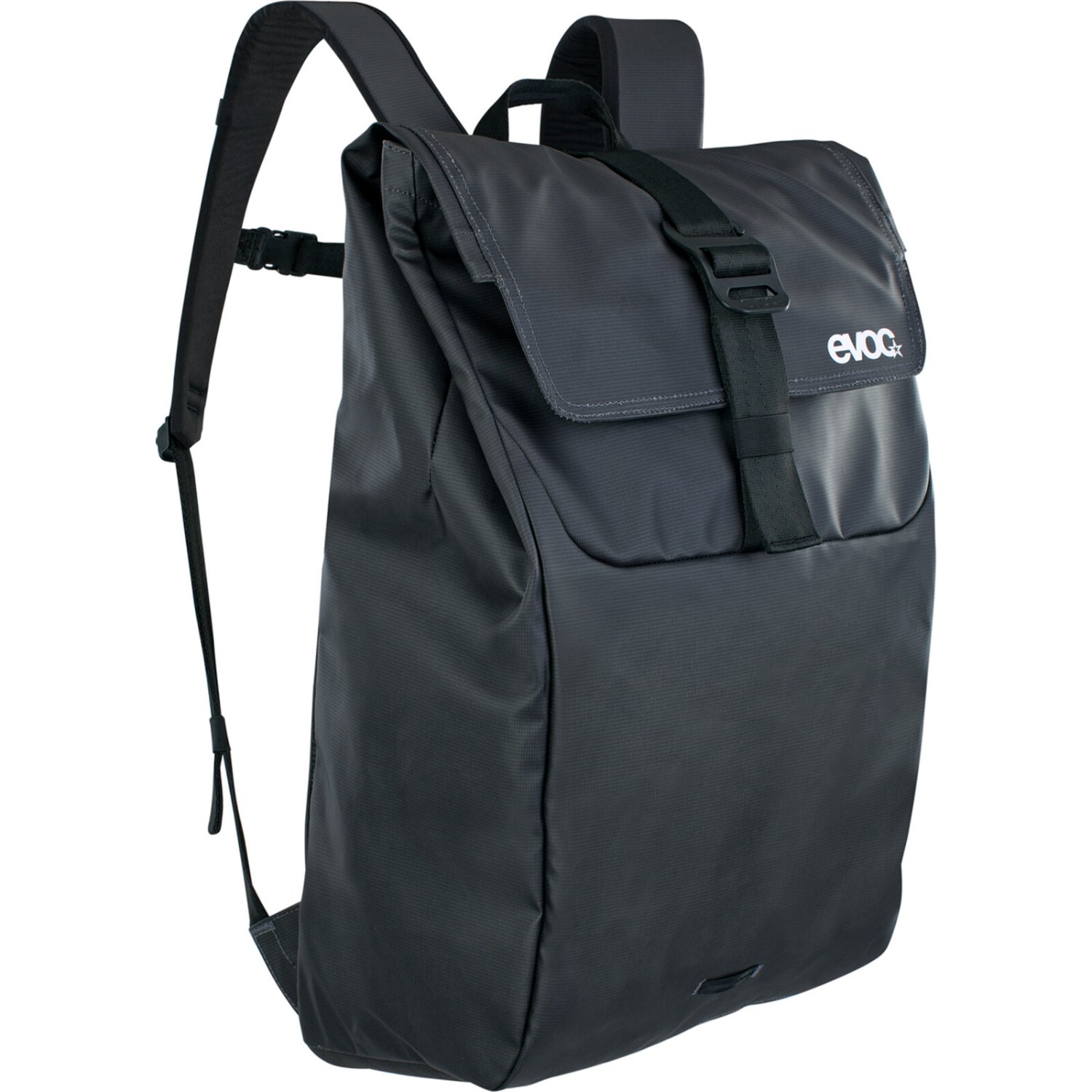 Rucksack, Schwarz, Klettverschluss, Fronttasche, One-Size