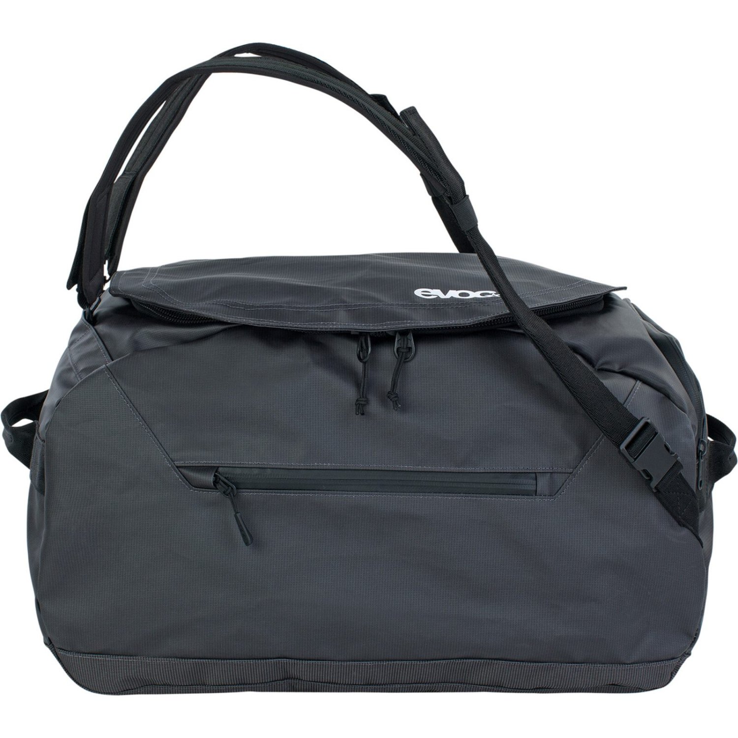 Duffle Bag 40L Sac de voyage, sac de sport, poignée de transport, compartiment à fermeture éclair, gris foncé