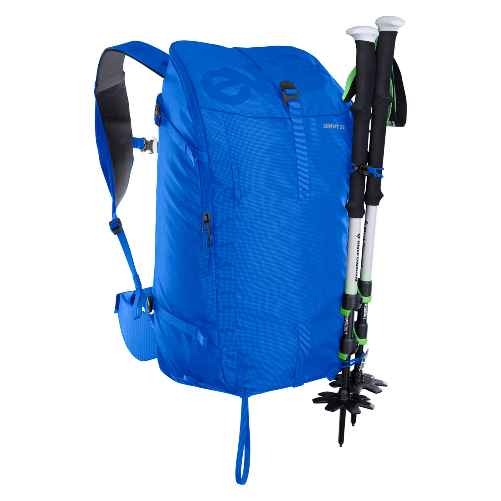 Summit 30L Backpack Rucksack, Kletterrucksack, Blau, Trekking, Skihalterung