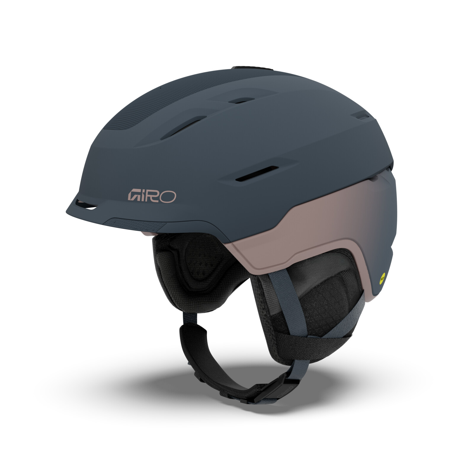 helmet, ski helmet, snowboard helmet, blue-gray, adjustable strap