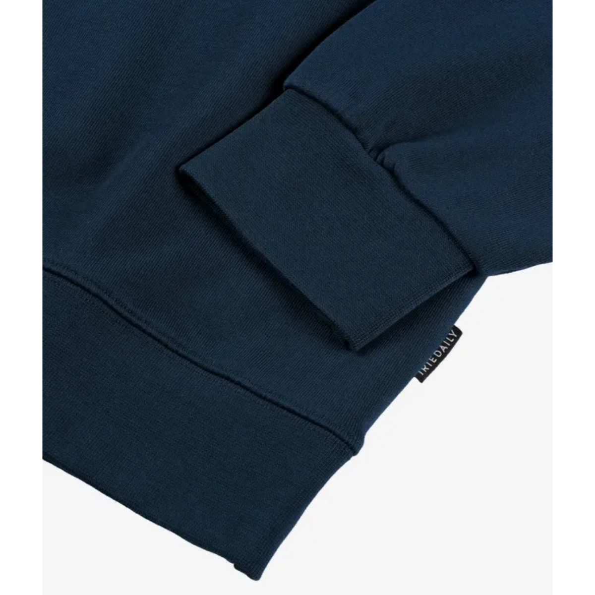 Bonacycle Crewneck Kapuze, Sweatshirt, Navy Blau, Rippbündchen, Ärmelbündchen